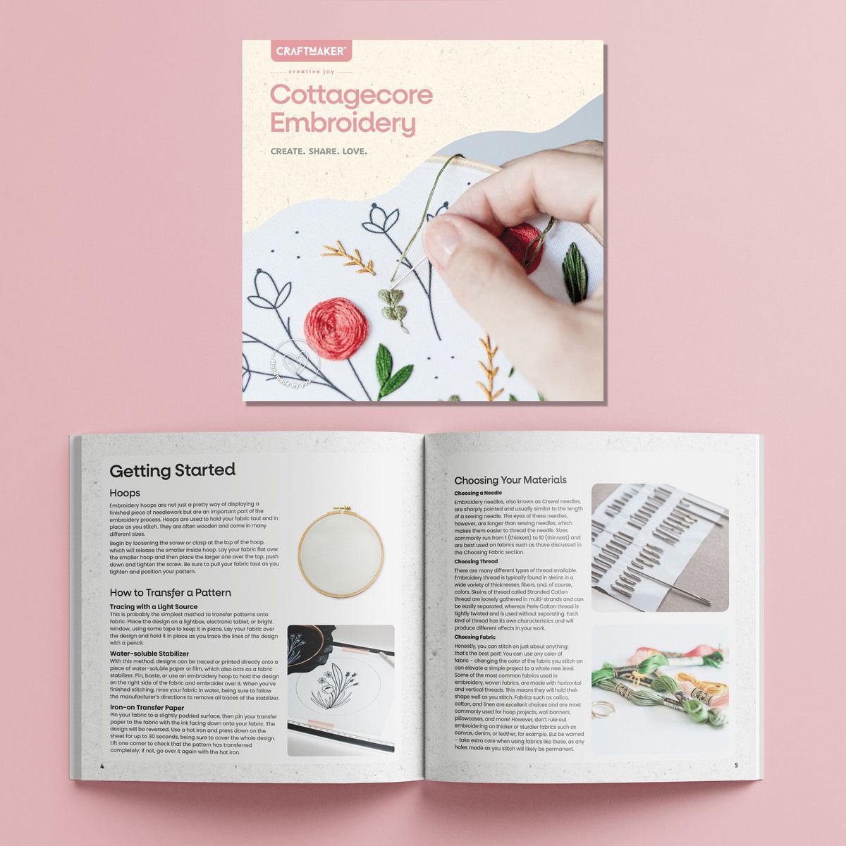 Craft Maker Cottagecore Embroidery Kit