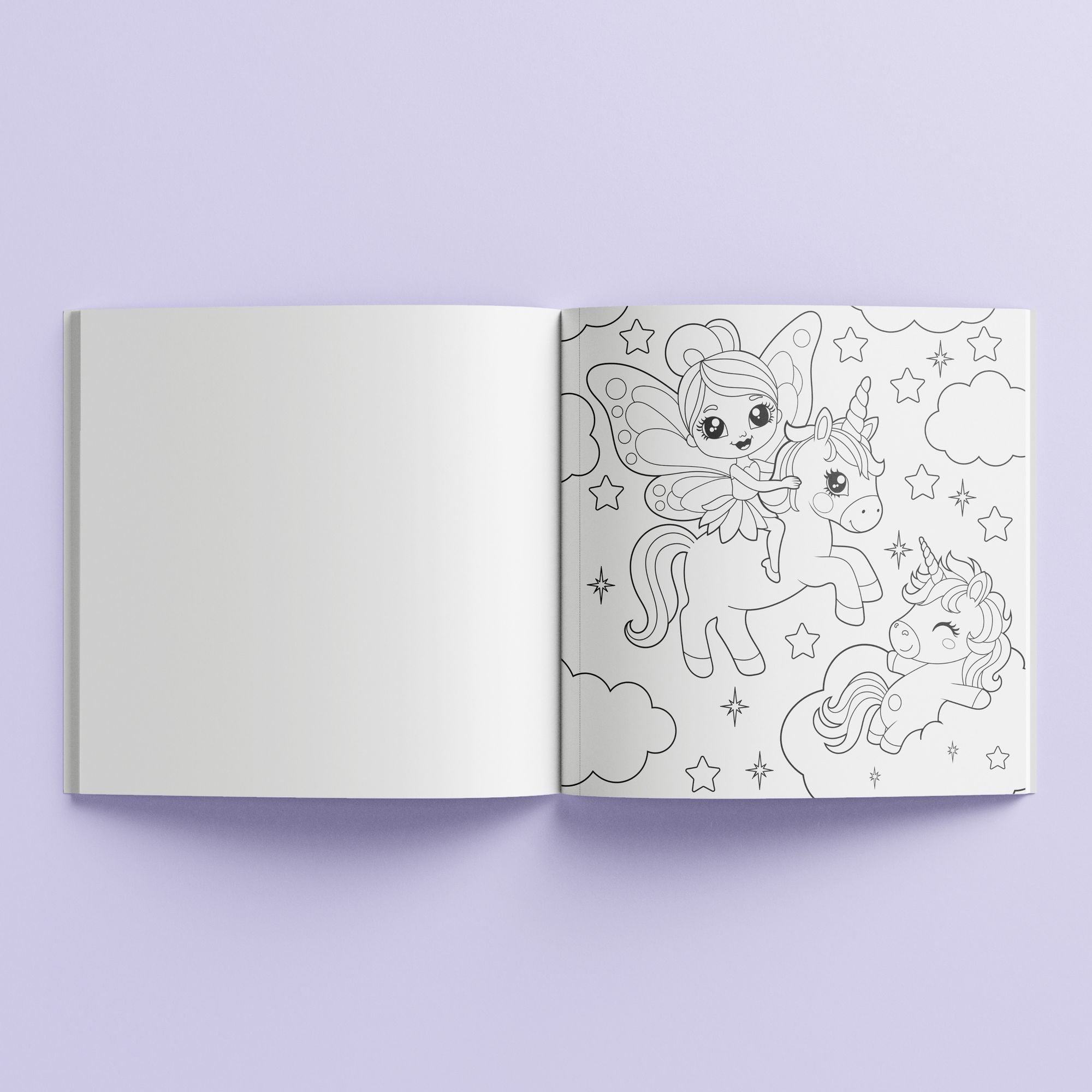 Kaleidoscope Coloring Book Unicorn Magic