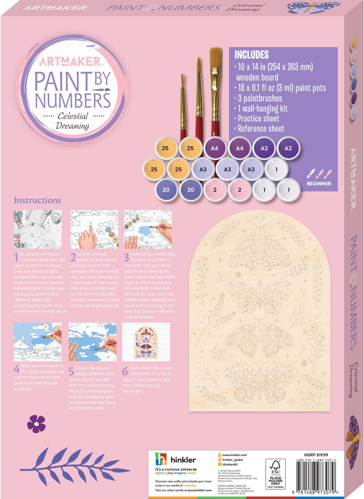 Art Maker Paint by Number Wooden Arch Celestial Dreaming