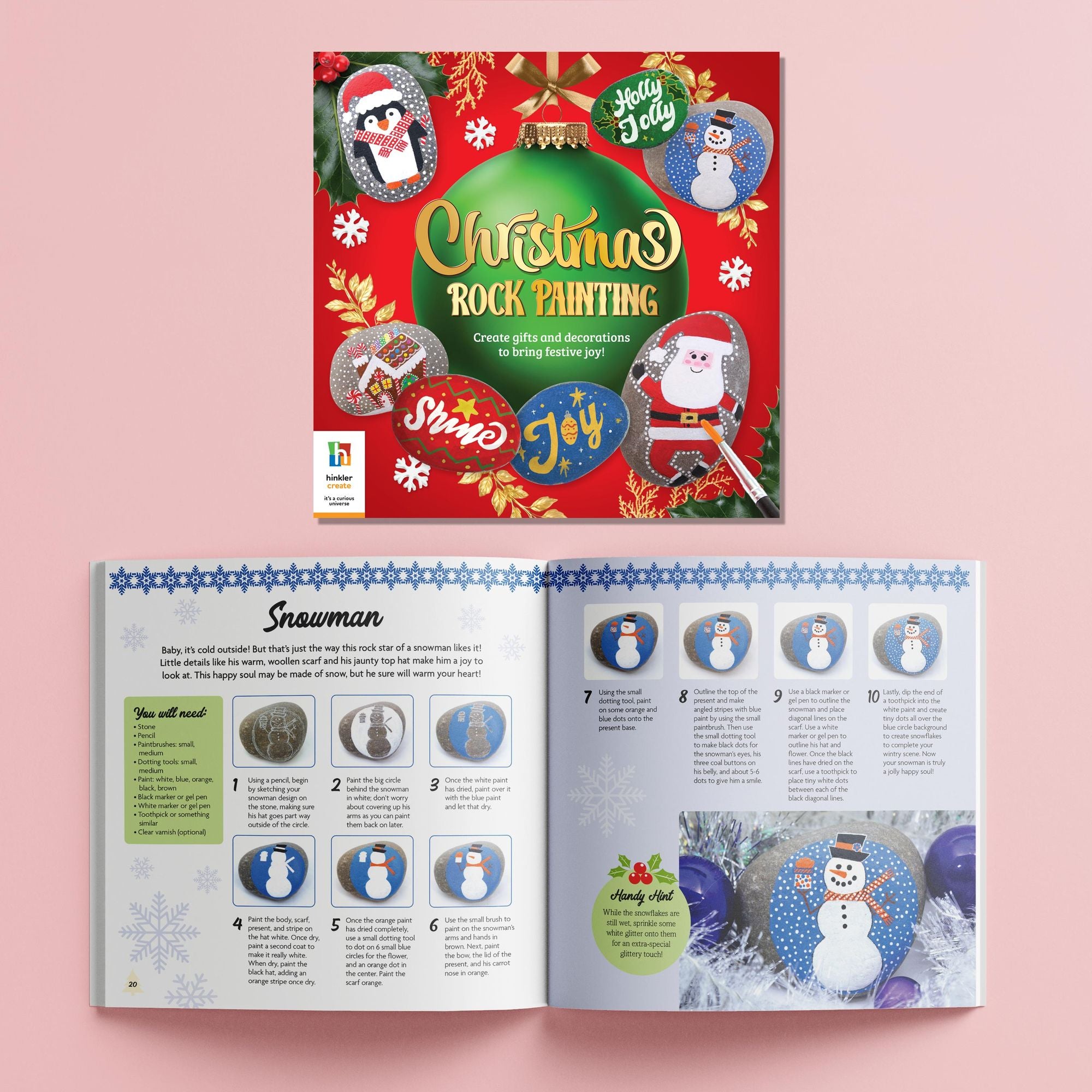 Craft Maker Christmas Rock Painting Kit