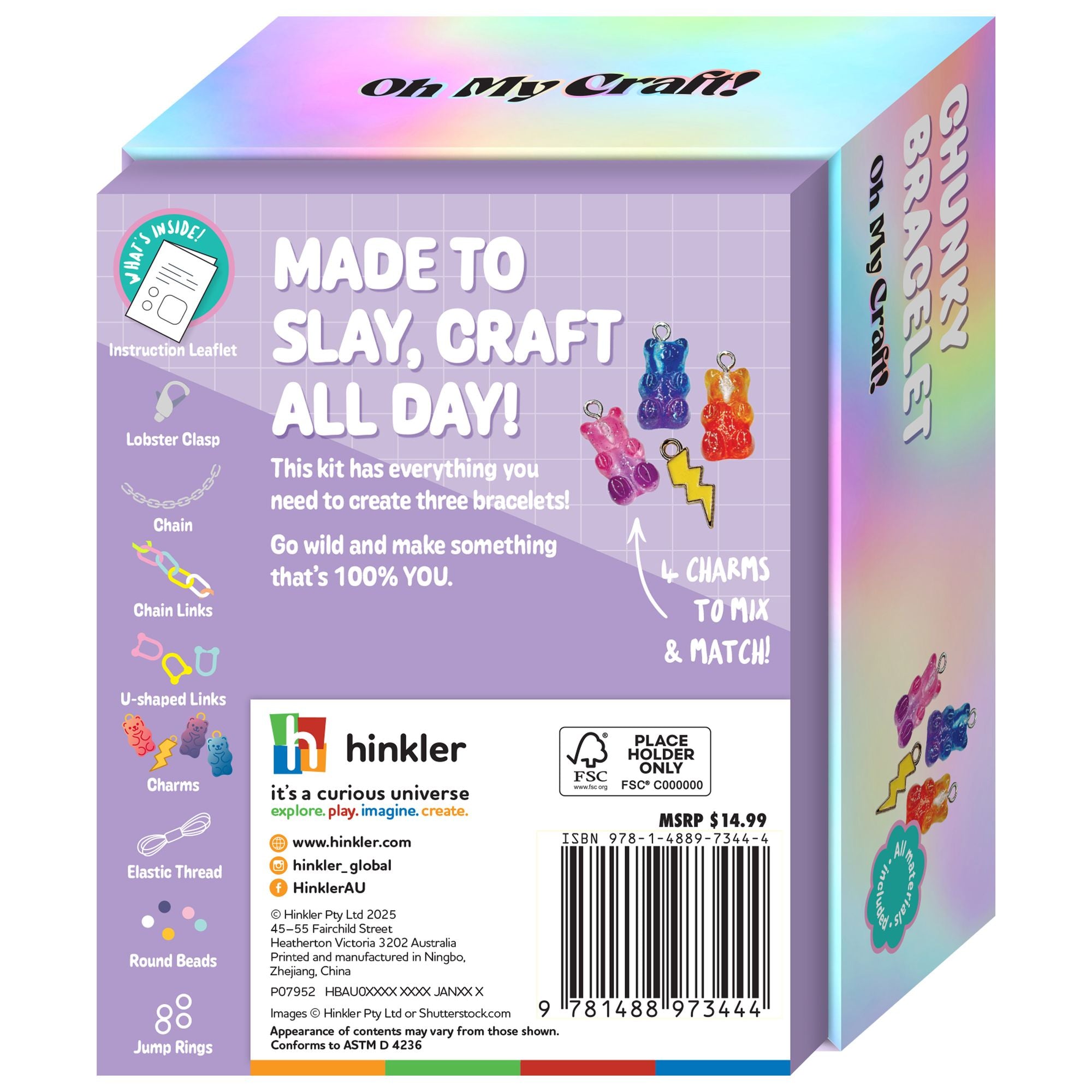 OMC! Chunky Bracelet Jewelry Mini Craft Kit