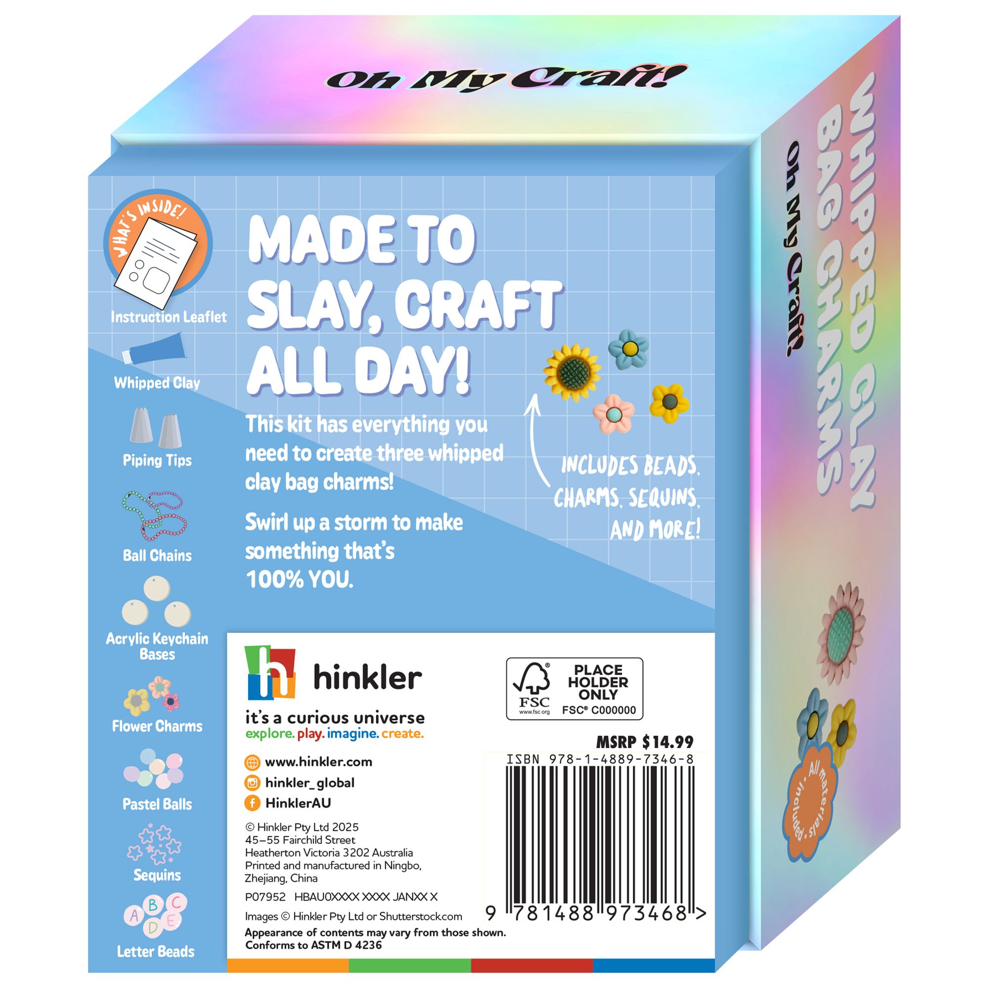 OMC! Whipped Clay Keychain Mini Craft Kit