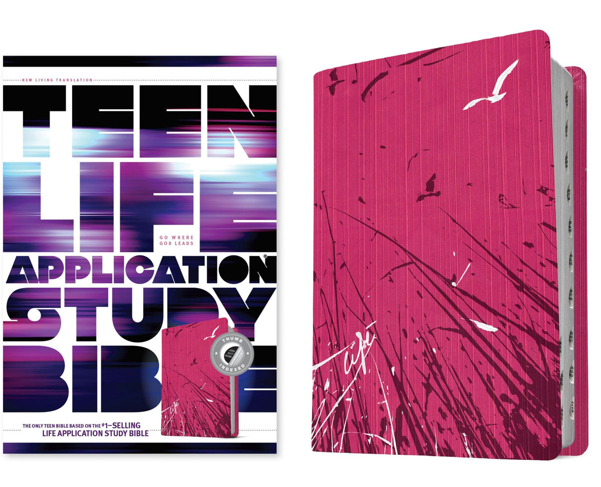 NLT Teen Life Application Study Bible, Index (LeatherLike, Pink, Indexed)
