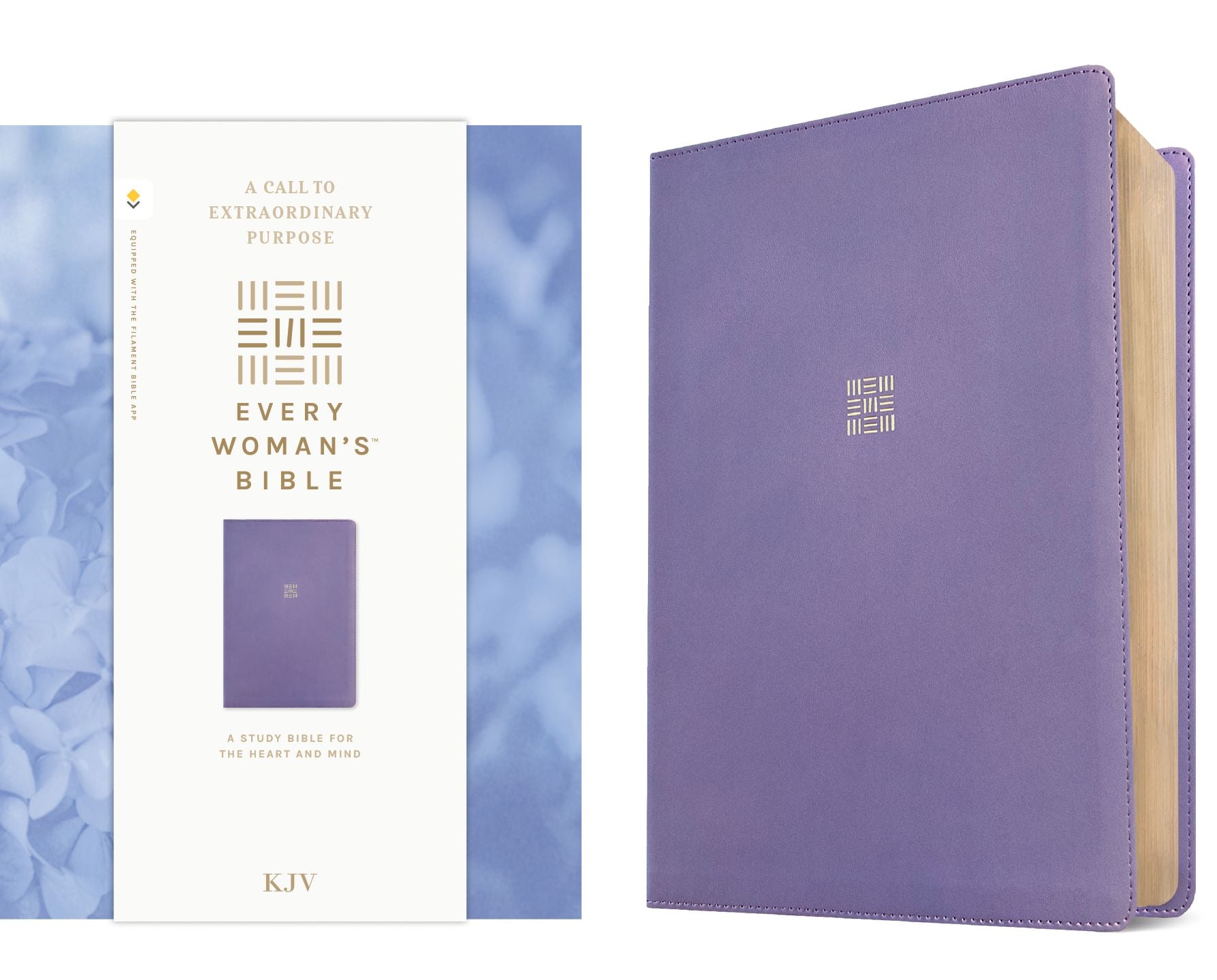 KJV Every Woman's Bible, Filament Enabled (LeatherLike, Periwinkle Purple, Red Letter)