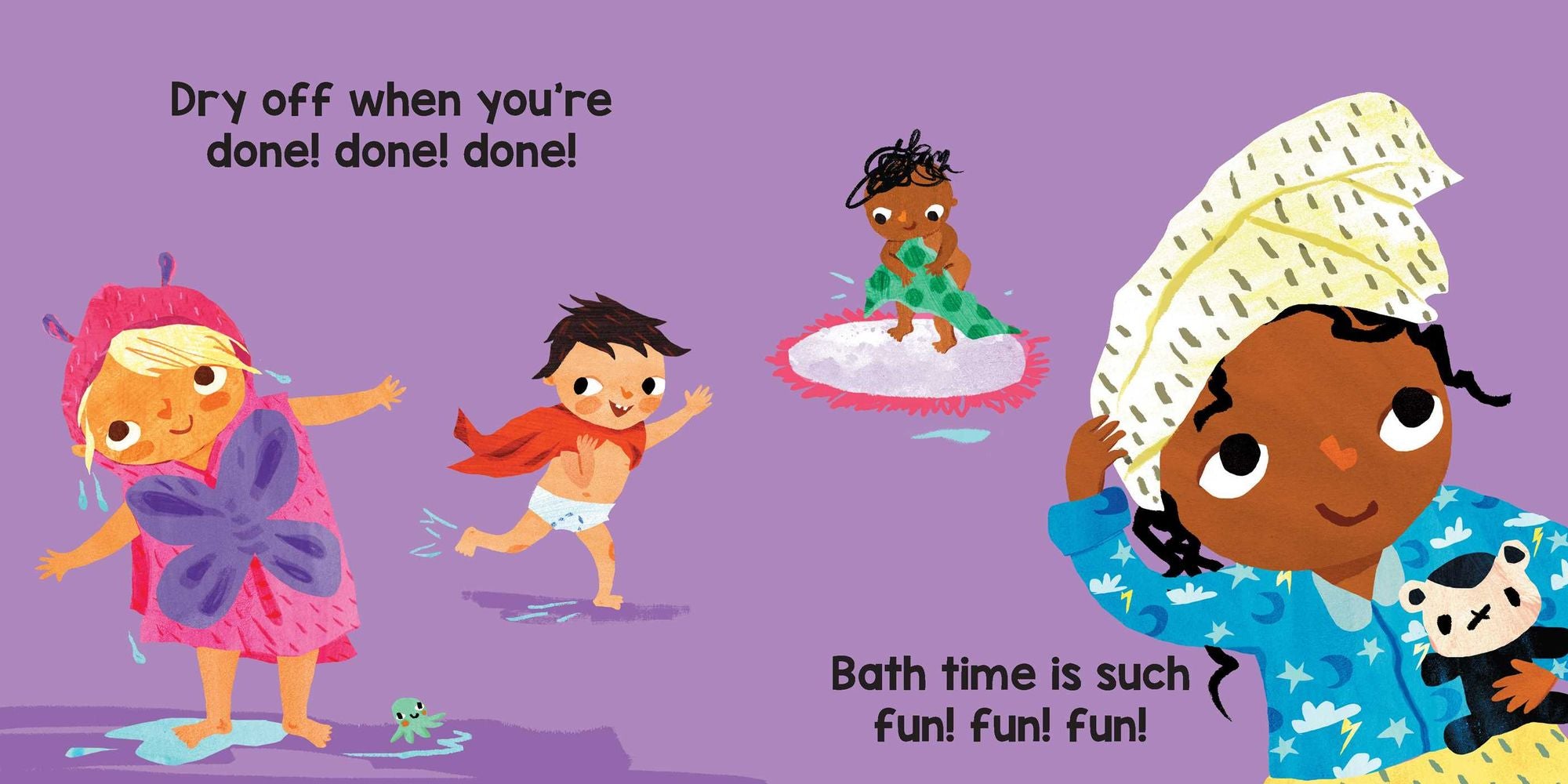 Bath! Bath! Bath! (A Baby Steps Bath Time Board Book for Toddlers)