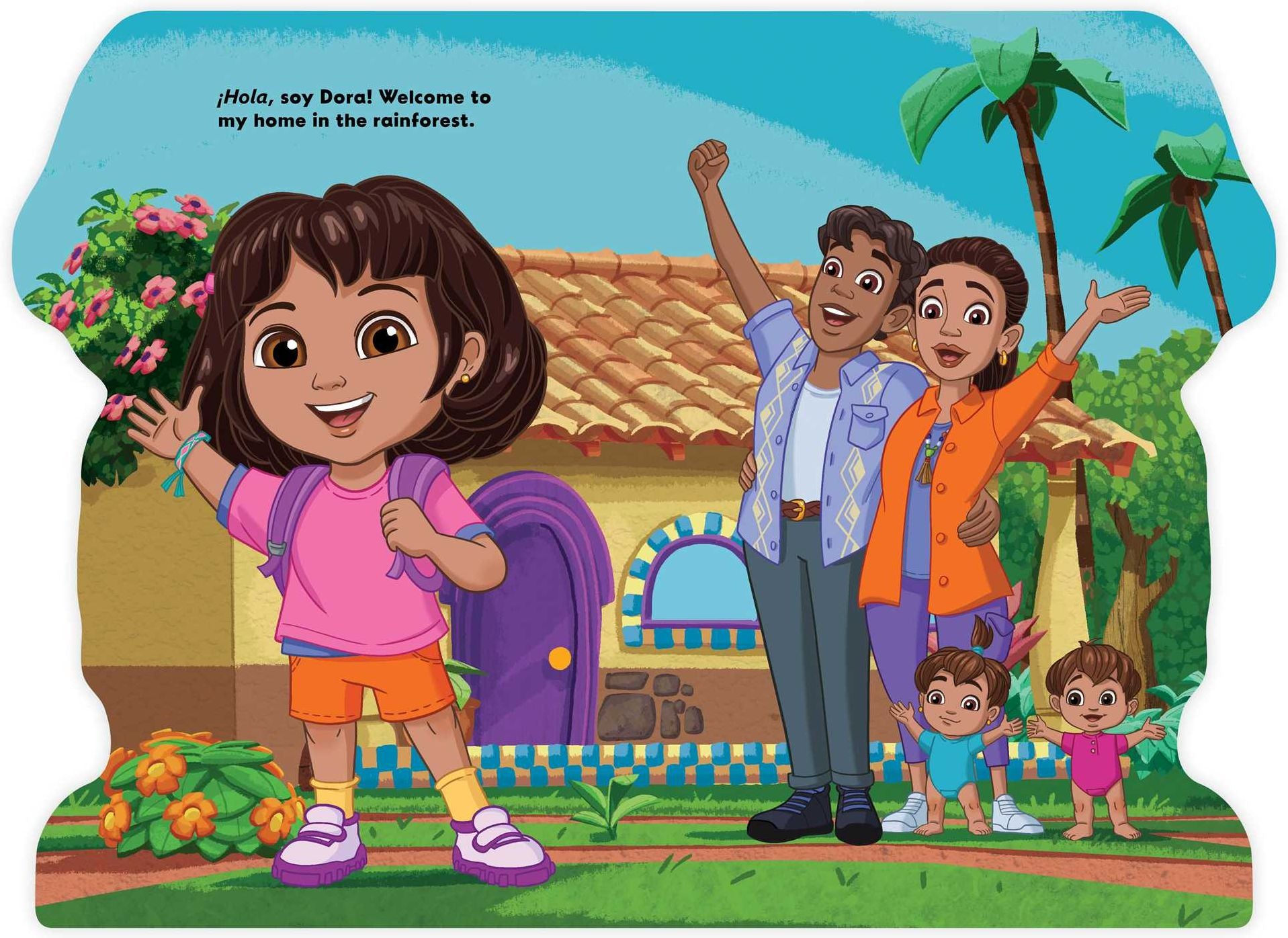 Dora the Explorer: Hola, Soy Dora! (A Dora the Explorer Nickelodeon English-Spanish Bilingual Shaped Board Book for Kids)