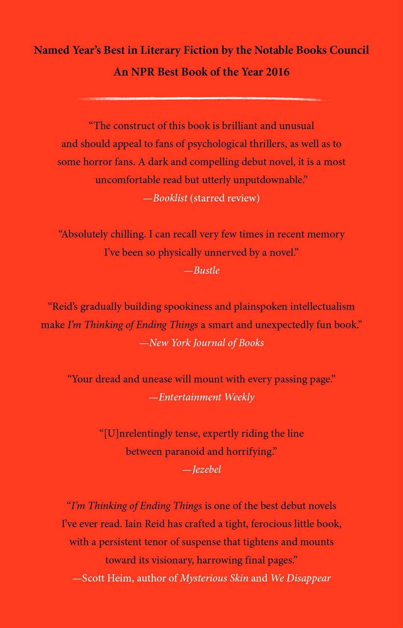 I'm Thinking of Ending Things: A Novel