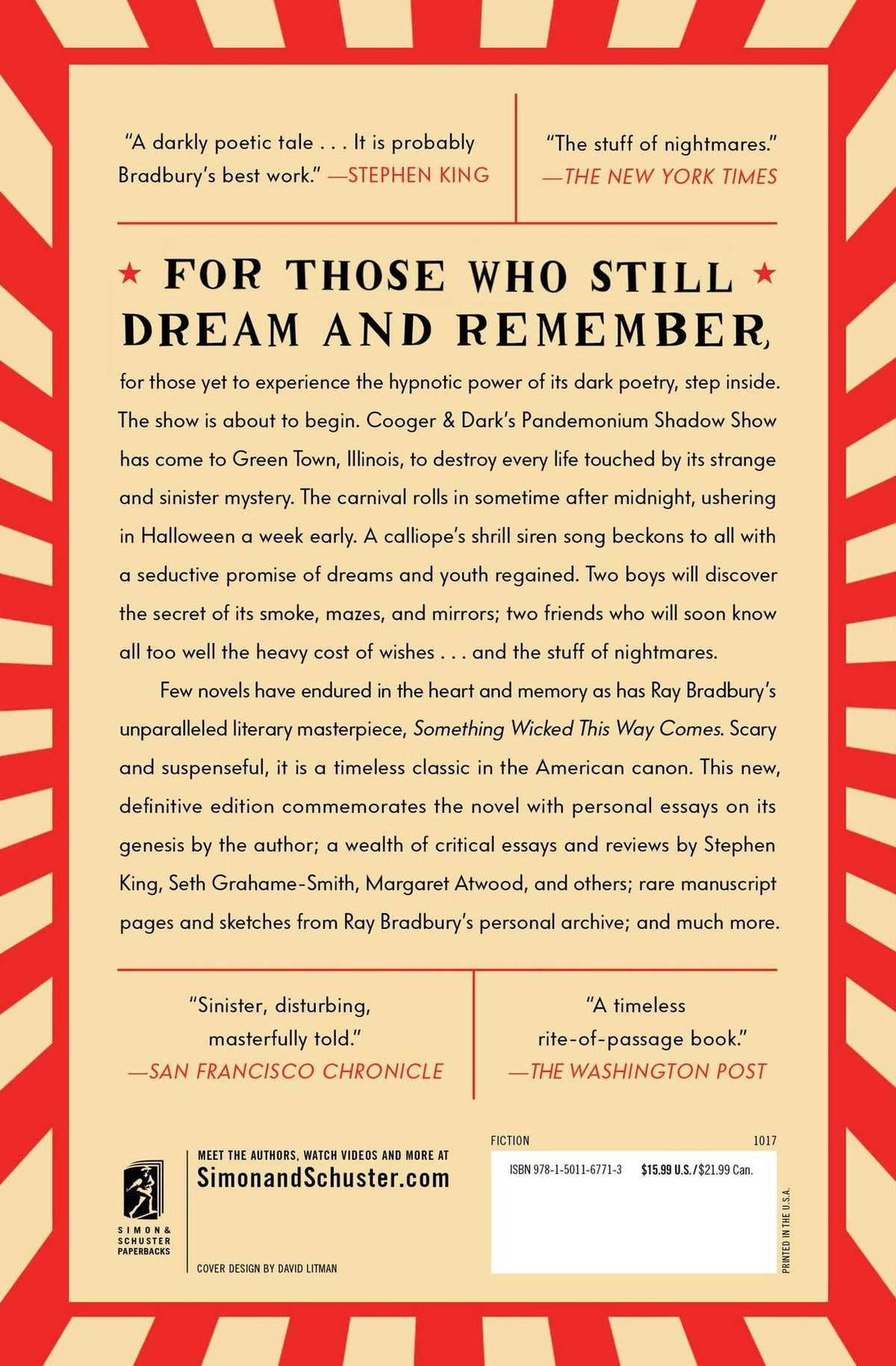 Something Wicked This Way Comes: A Novel