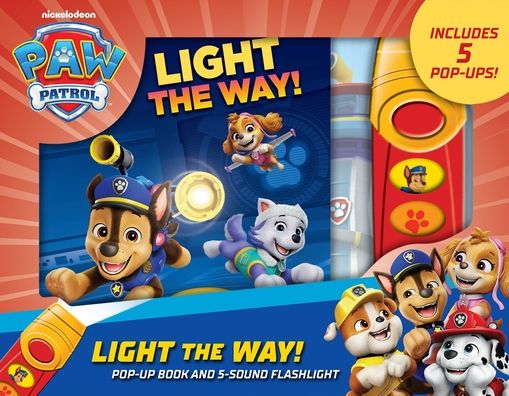 Nickelodeon PAW Patrol: Light the Way! Play-a-Sound Book and 5-Sound Flashlight