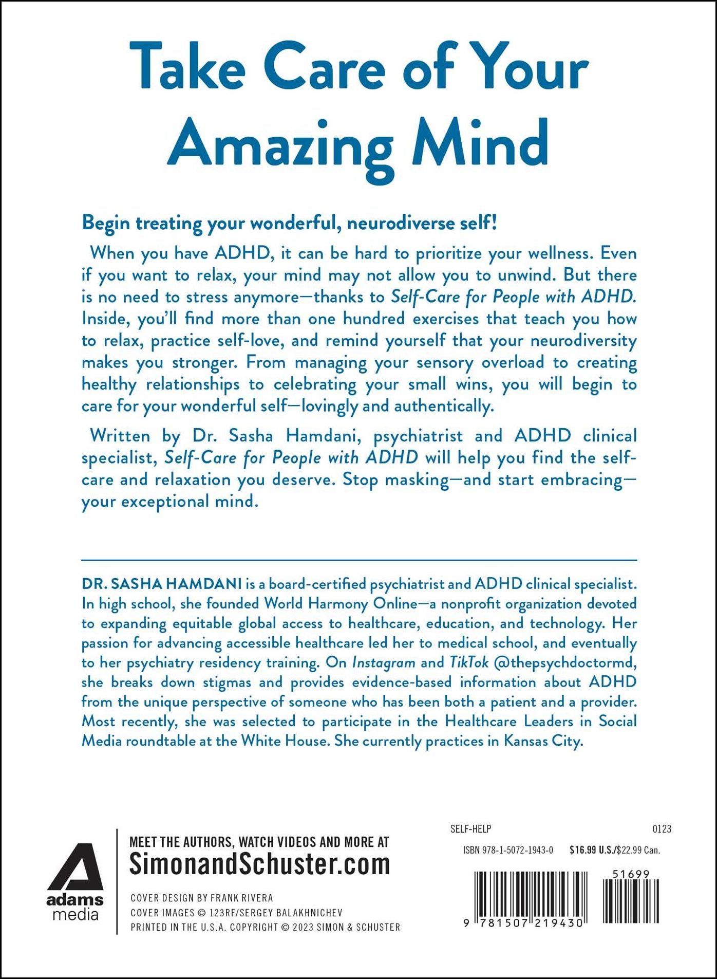 Self-Care for People with ADHD: 100+ Ways to Recharge, De-Stress, and Prioritize You!