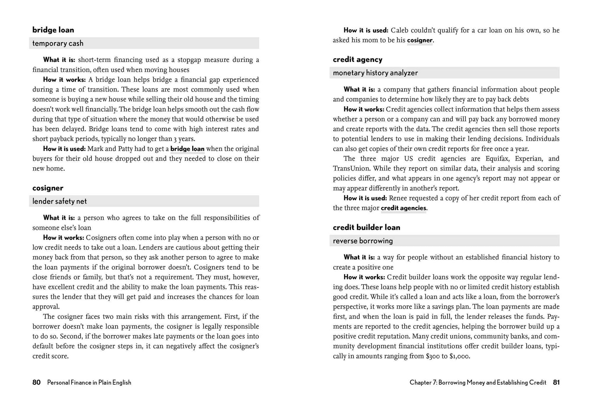 Personal Finance in Plain English: Definitions. Examples. Uses.