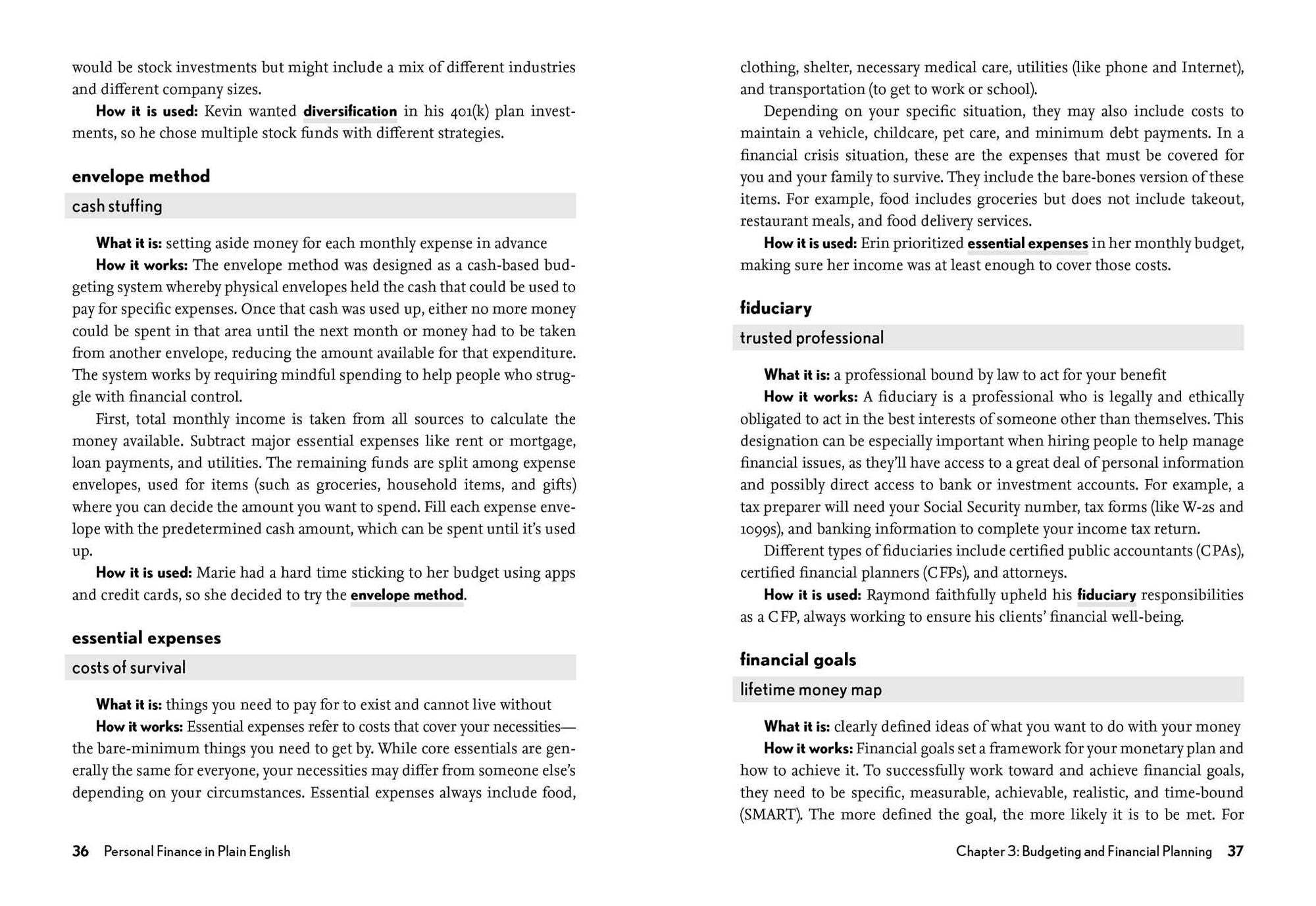 Personal Finance in Plain English: Definitions. Examples. Uses.