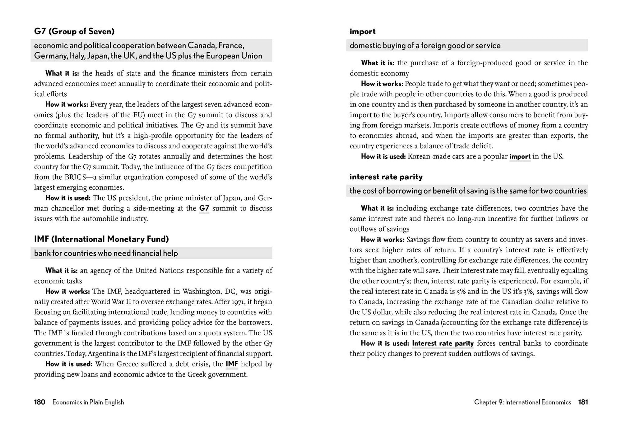 Economics in Plain English: Definitions. Examples. Uses.