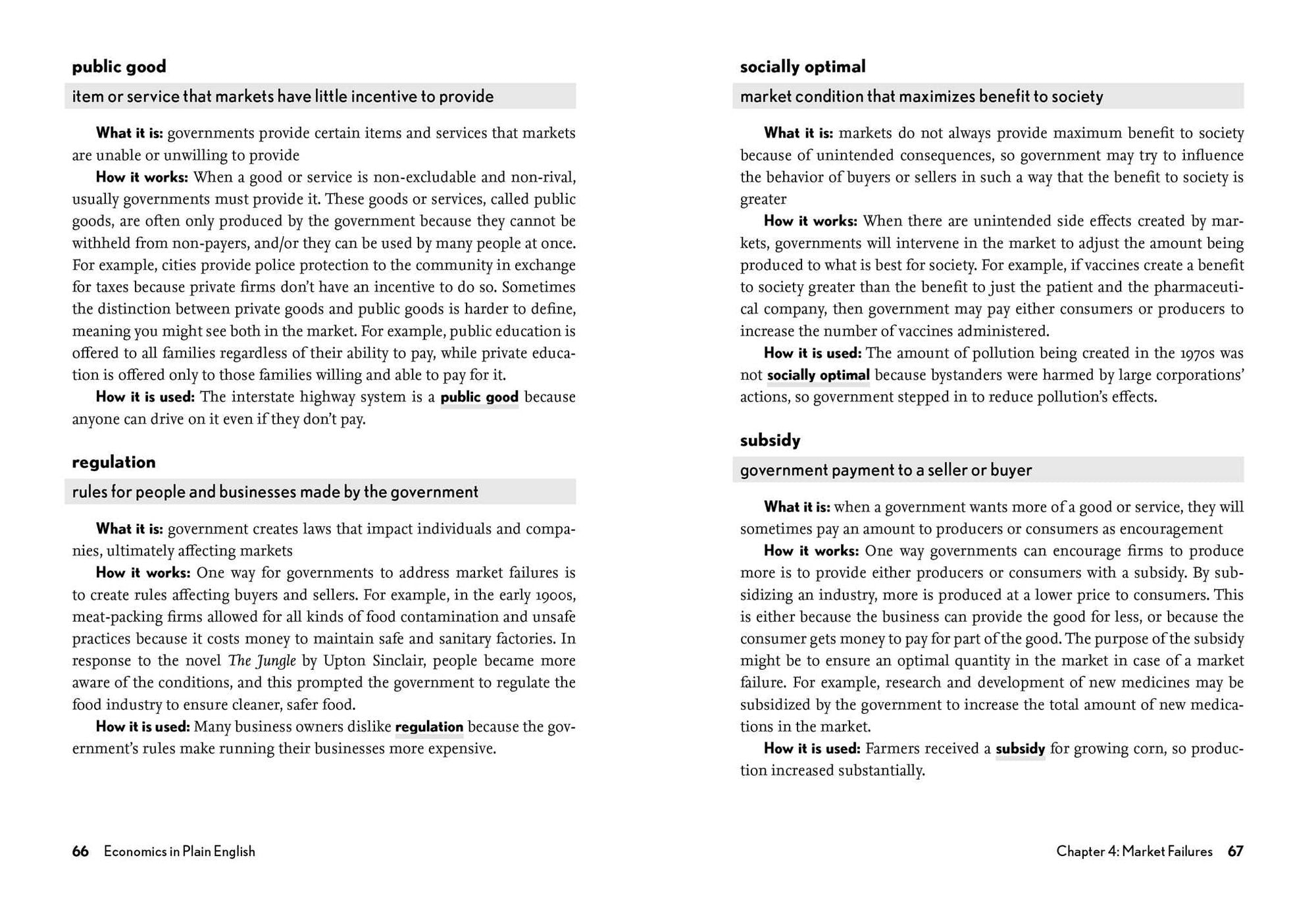 Economics in Plain English: Definitions. Examples. Uses.