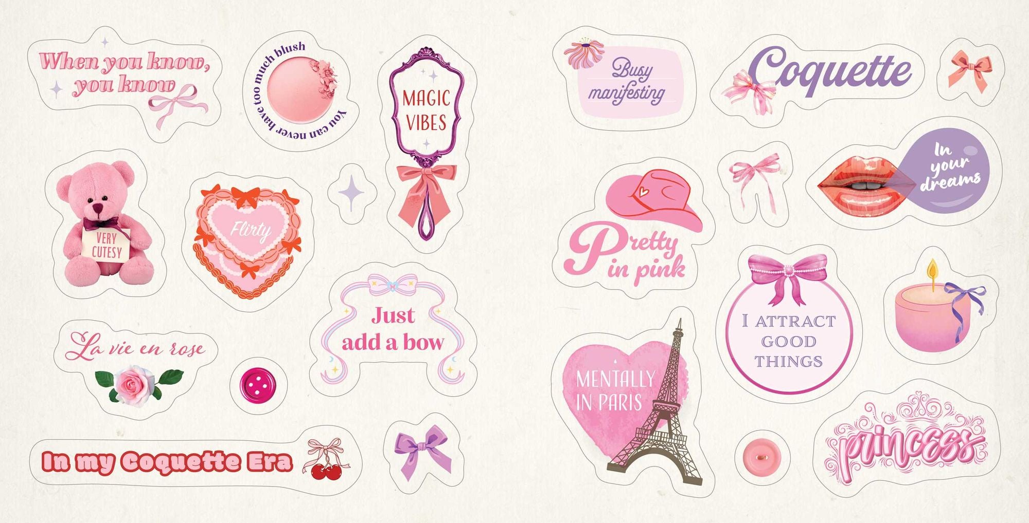 Coquette Stickers: 500+ Frilly, Flirty, and Feminine Stickers to Show Off Your Aesthetic
