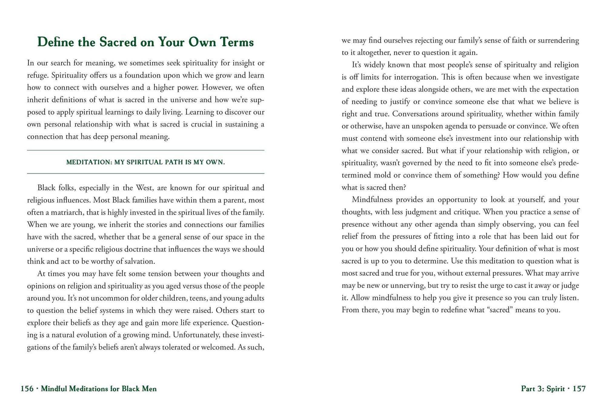 Mindful Meditations for Black Men: Restorative Practices to Soothe Mind, Body, and Spirit