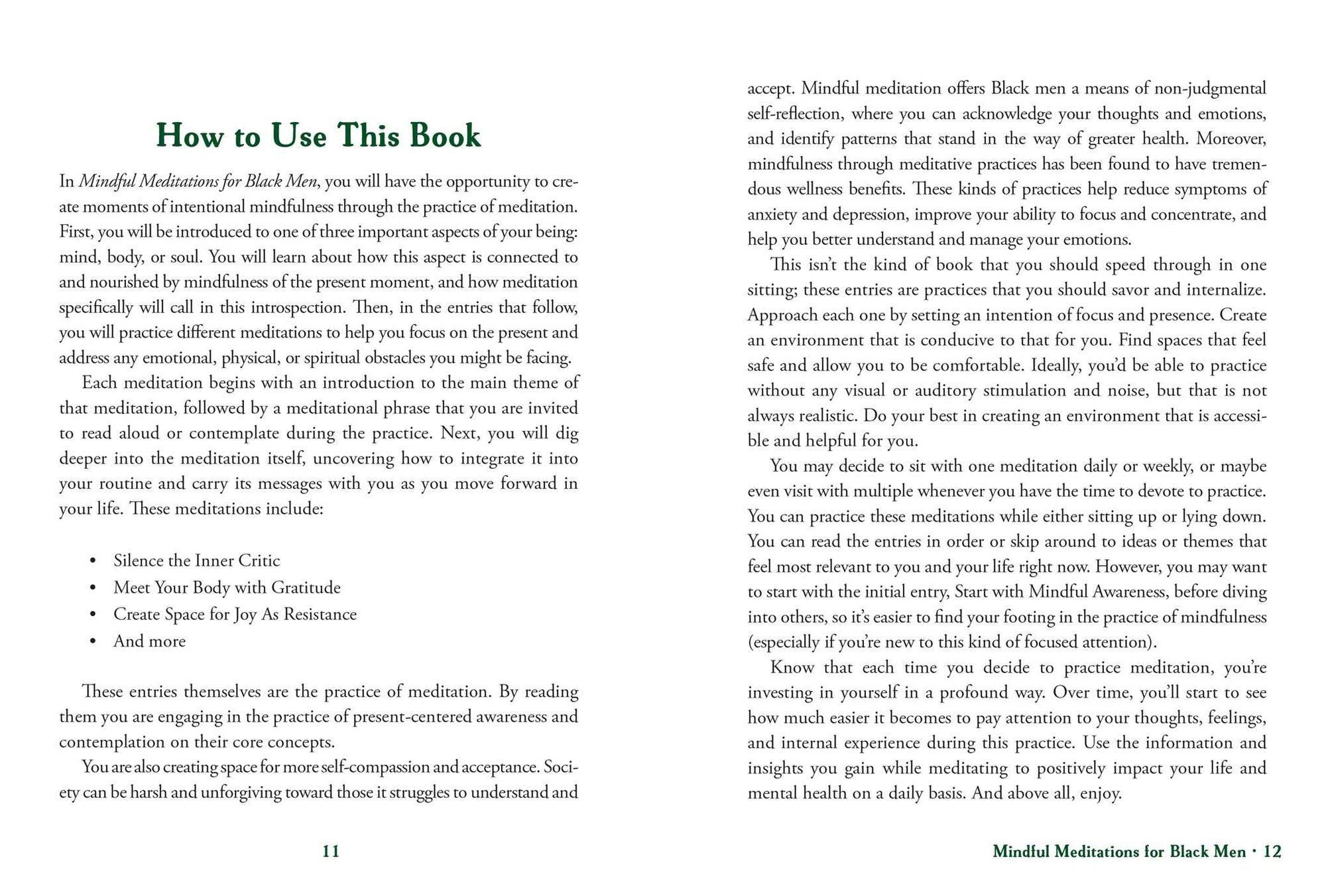 Mindful Meditations for Black Men: Restorative Practices to Soothe Mind, Body, and Spirit