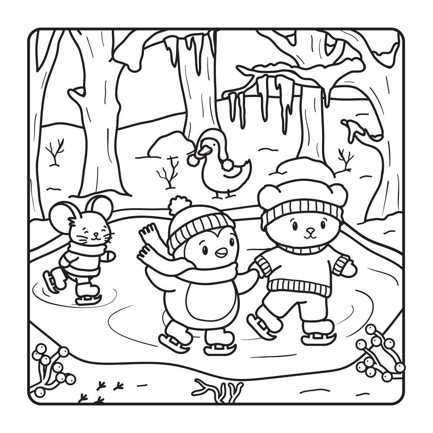 The Snuggly Winter Coloring Book