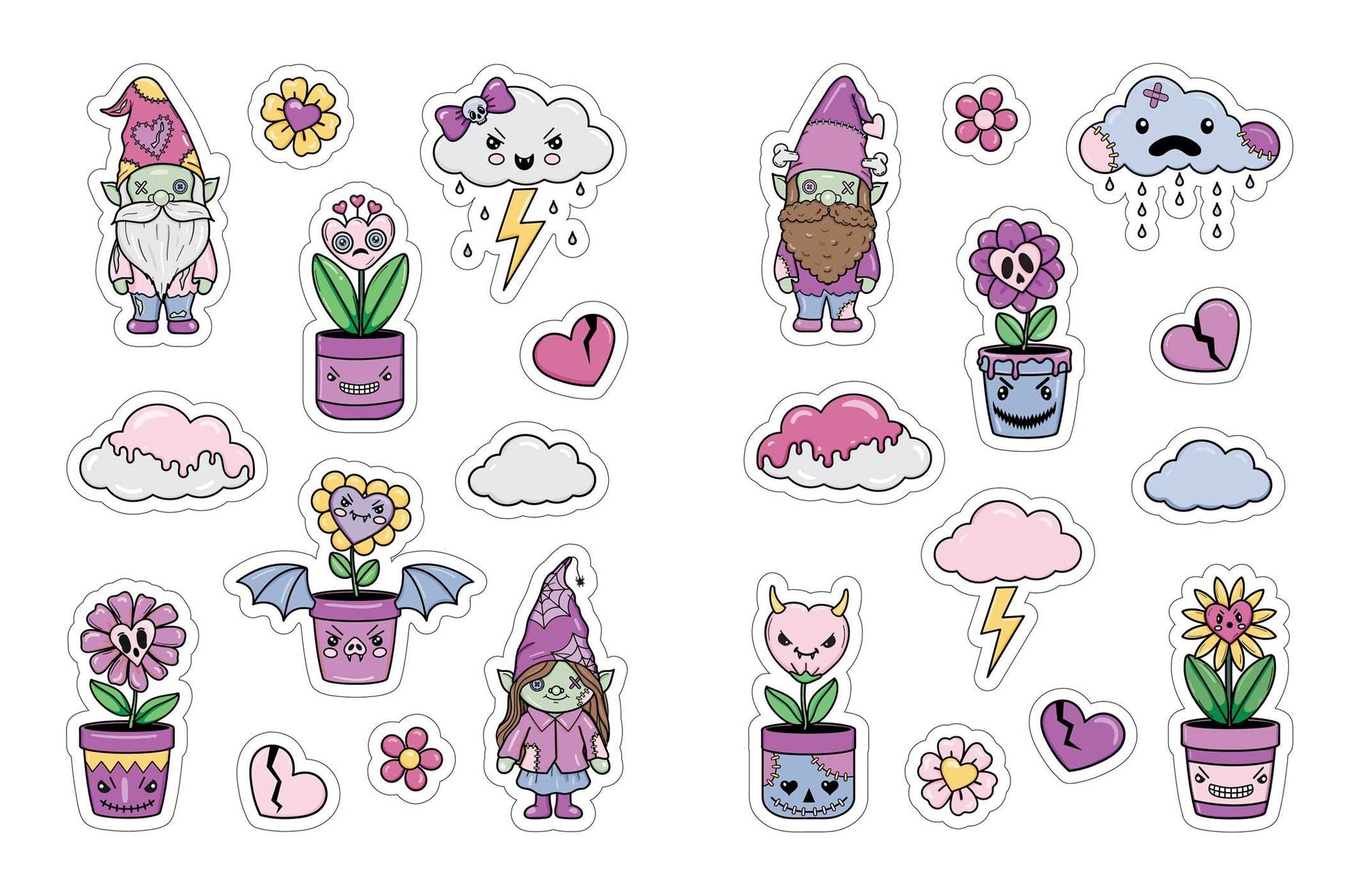 The Creepy Cute Love Sticker Book: 500+ Stickers to Scare and Share