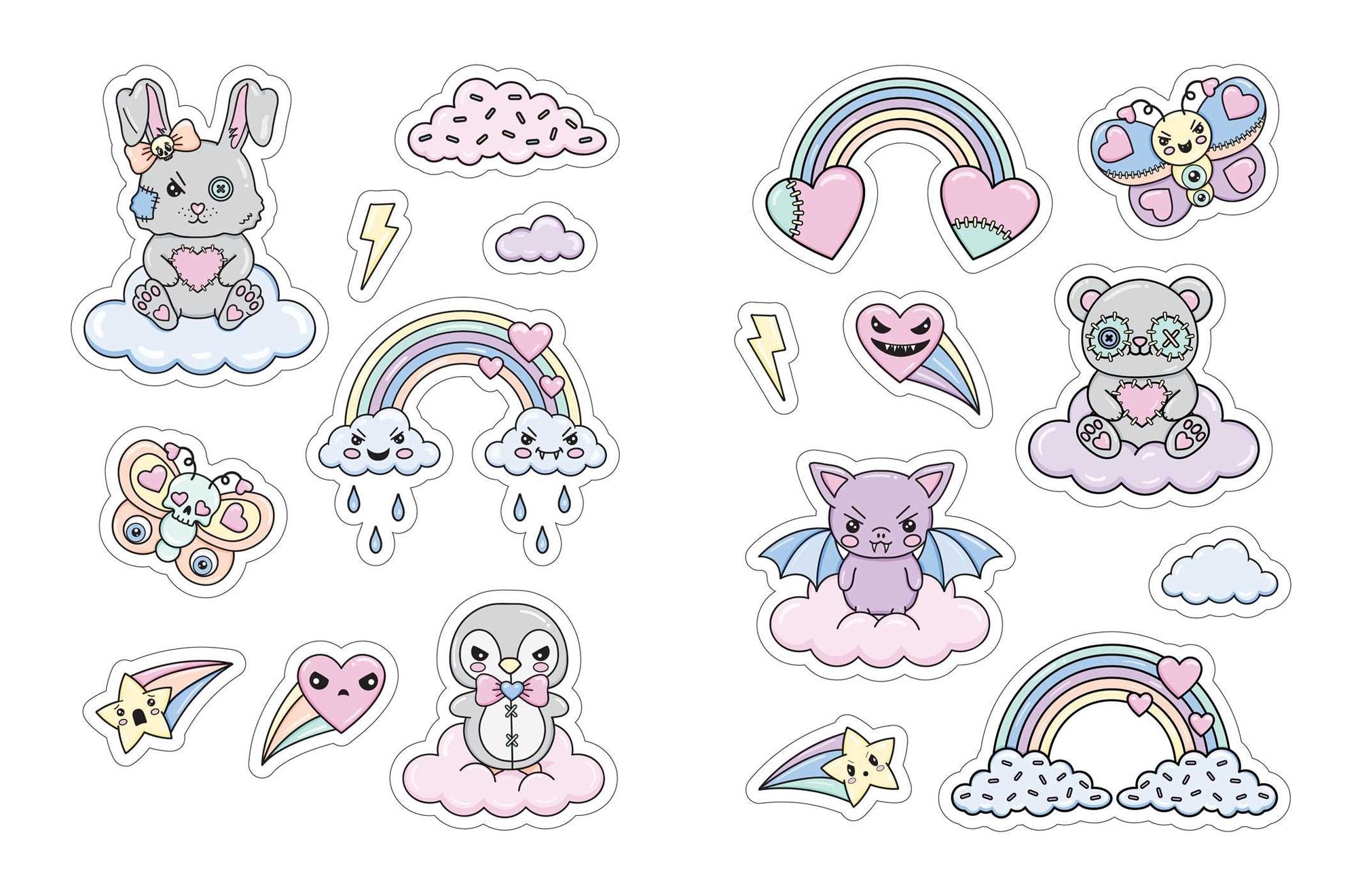 The Creepy Cute Love Sticker Book: 500+ Stickers to Scare and Share