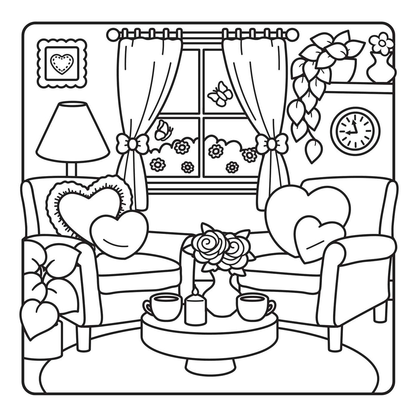 The Heartwarming Love Coloring Book