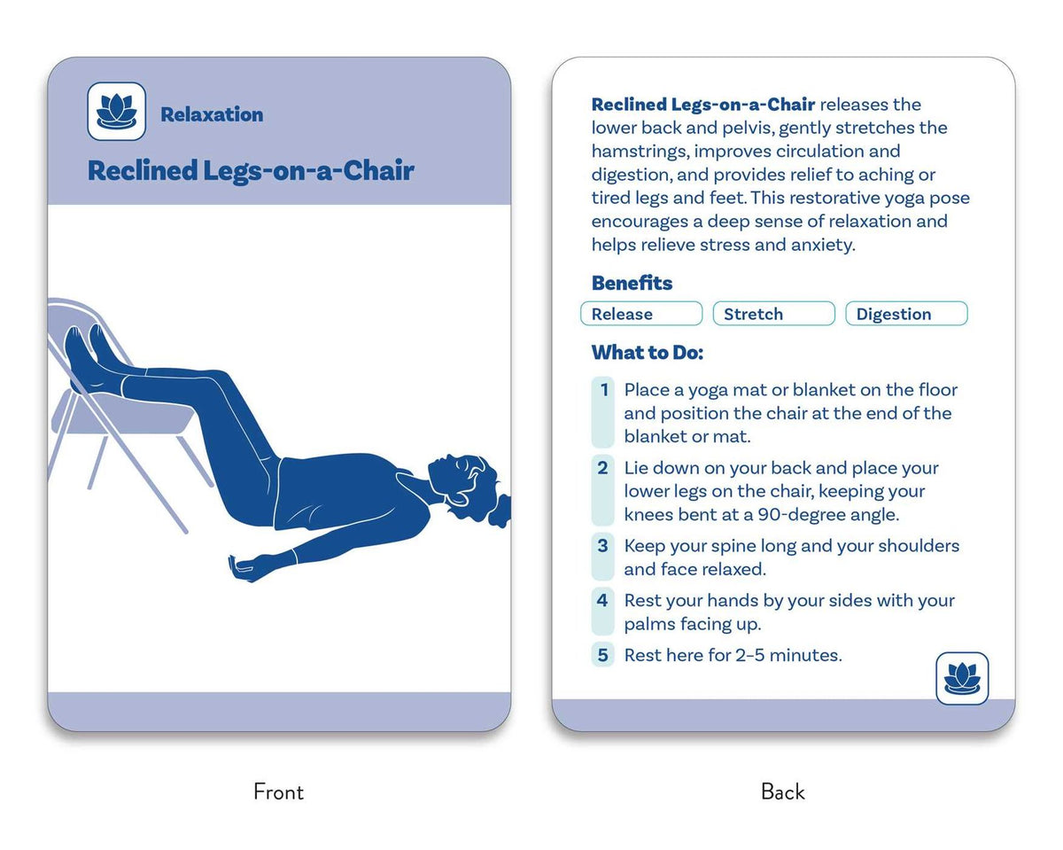 The Chair Yoga Deck: 50 Simple Poses to Increase Flexibility, Add Strength, Relieve Pain, and Improve Health