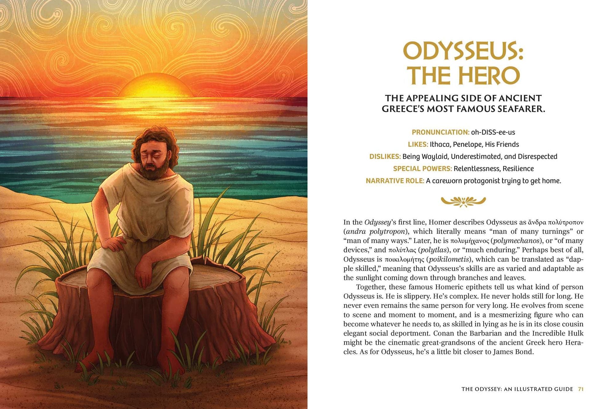 The Odyssey: An Illustrated Guide: A Character-by-Character Guide to the Story of Odysseus