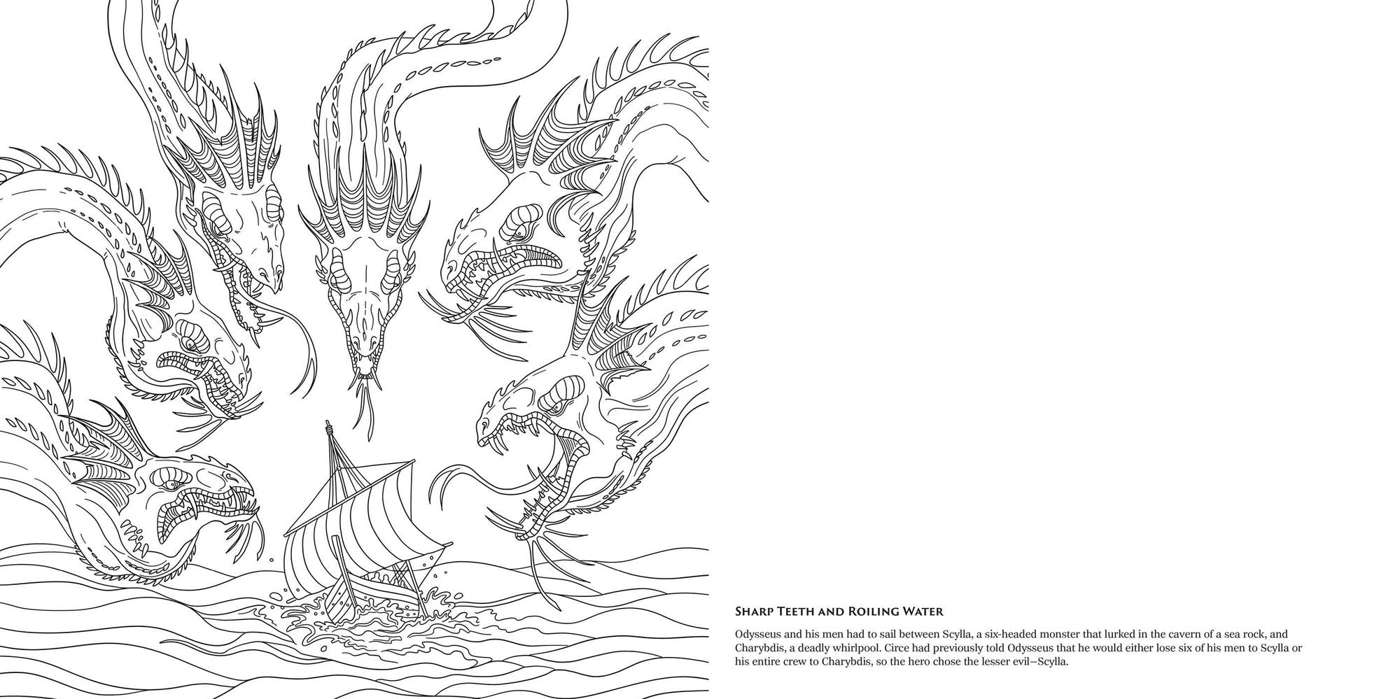 The Odyssey Coloring Book: 45 Epic Images to Bring the Adventure of Odysseus to Life!