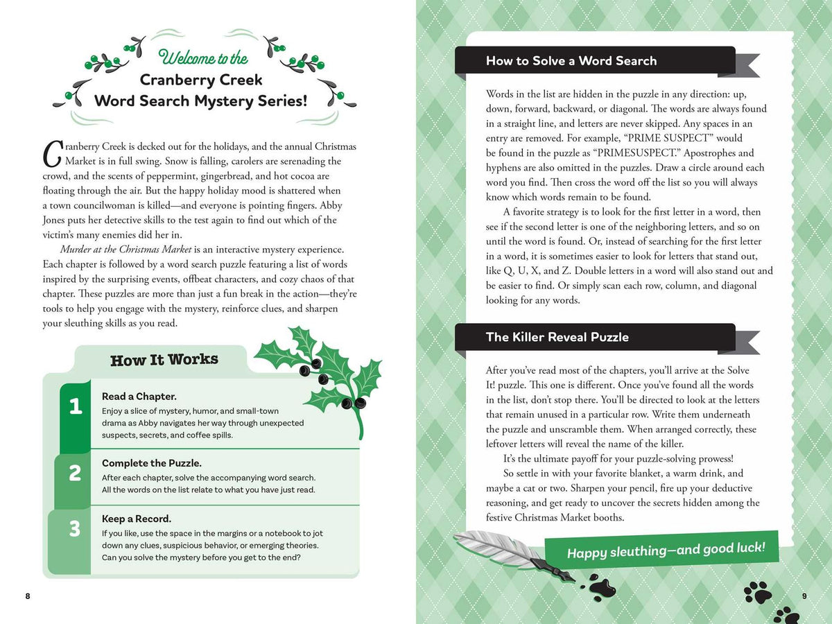 Murder at the Christmas Market: Book 5: Solve the Puzzles-and the Plot of a Cozy Holiday Mystery!