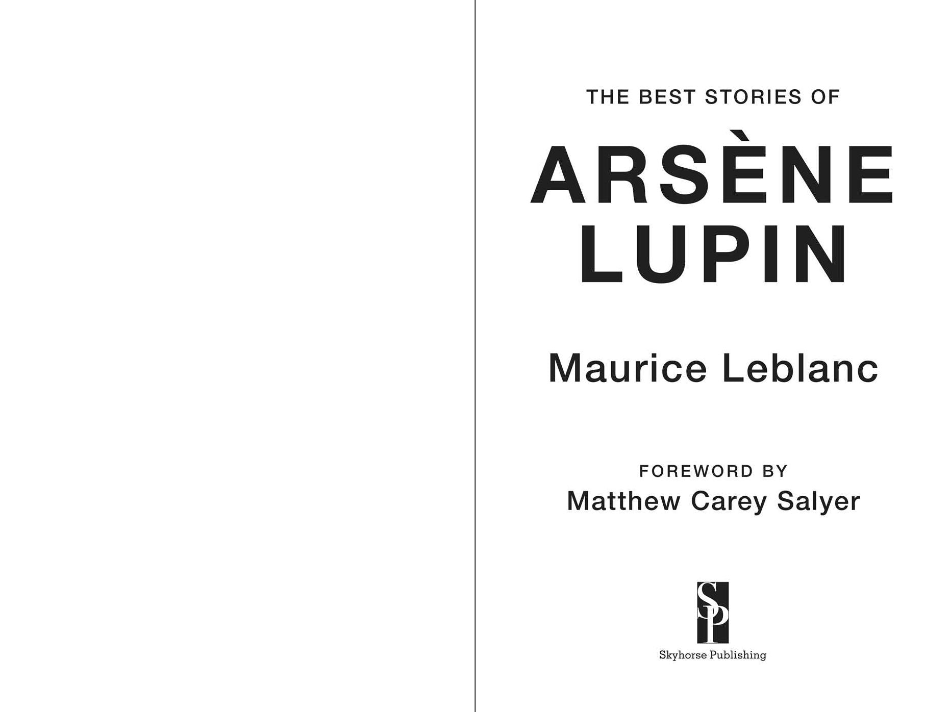 The Best Stories of Arsène Lupin