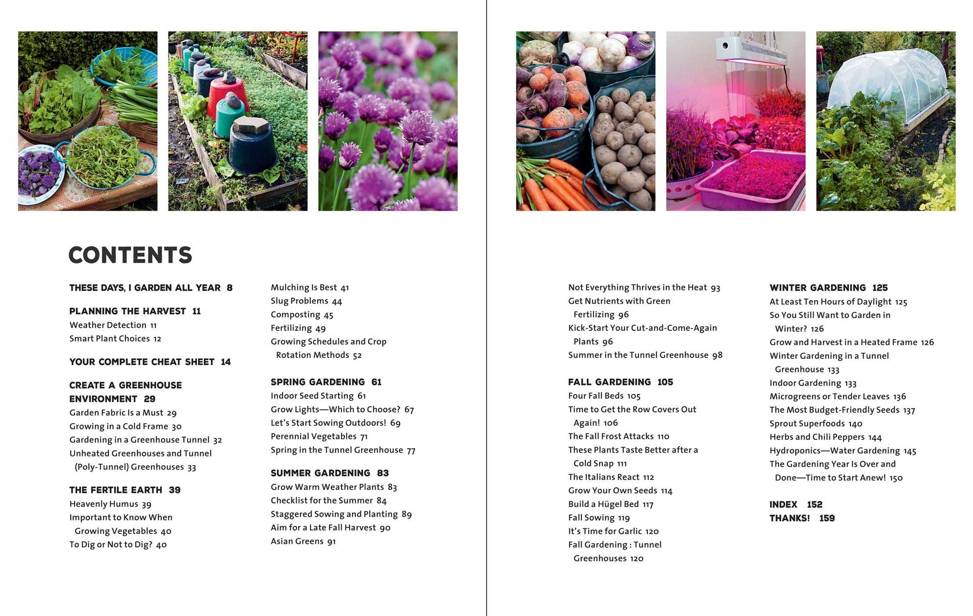 Year-Round Edible Gardening: Growing Vegetables and Herbs, Inside or Outside, in Every Season