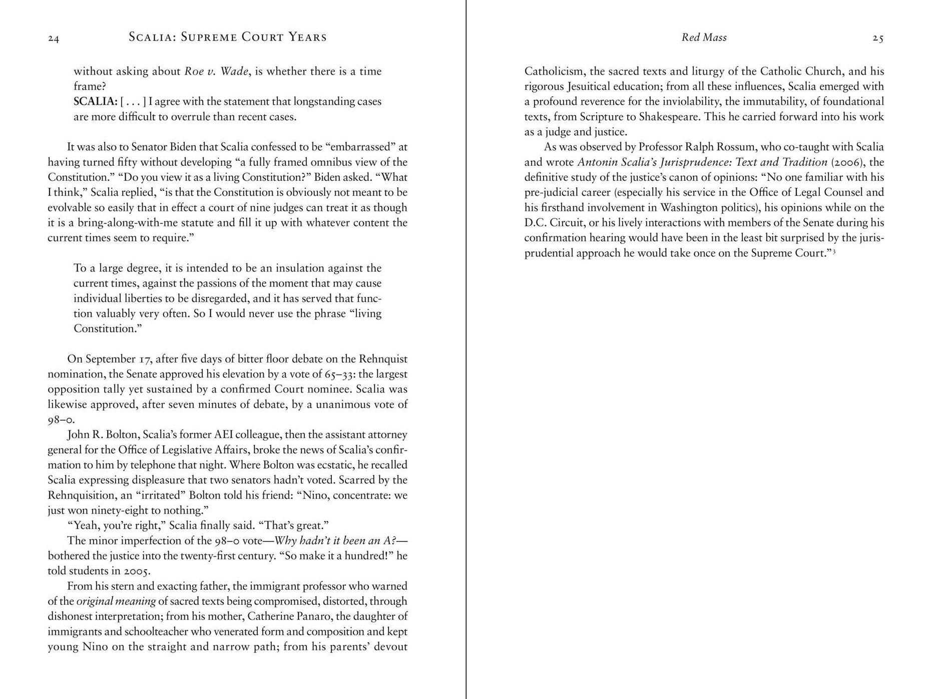 Scalia: Supreme Court Years, 1986 to 2001