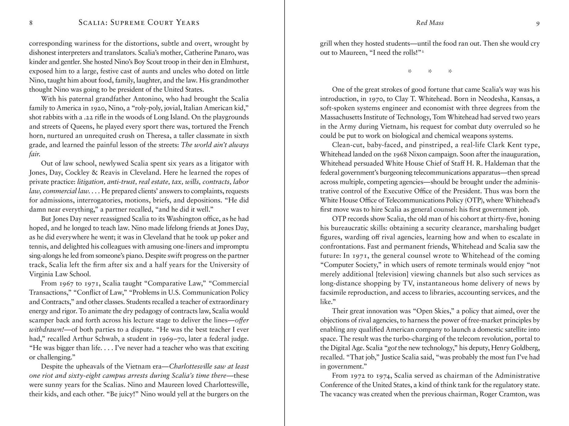 Scalia: Supreme Court Years, 1986 to 2001