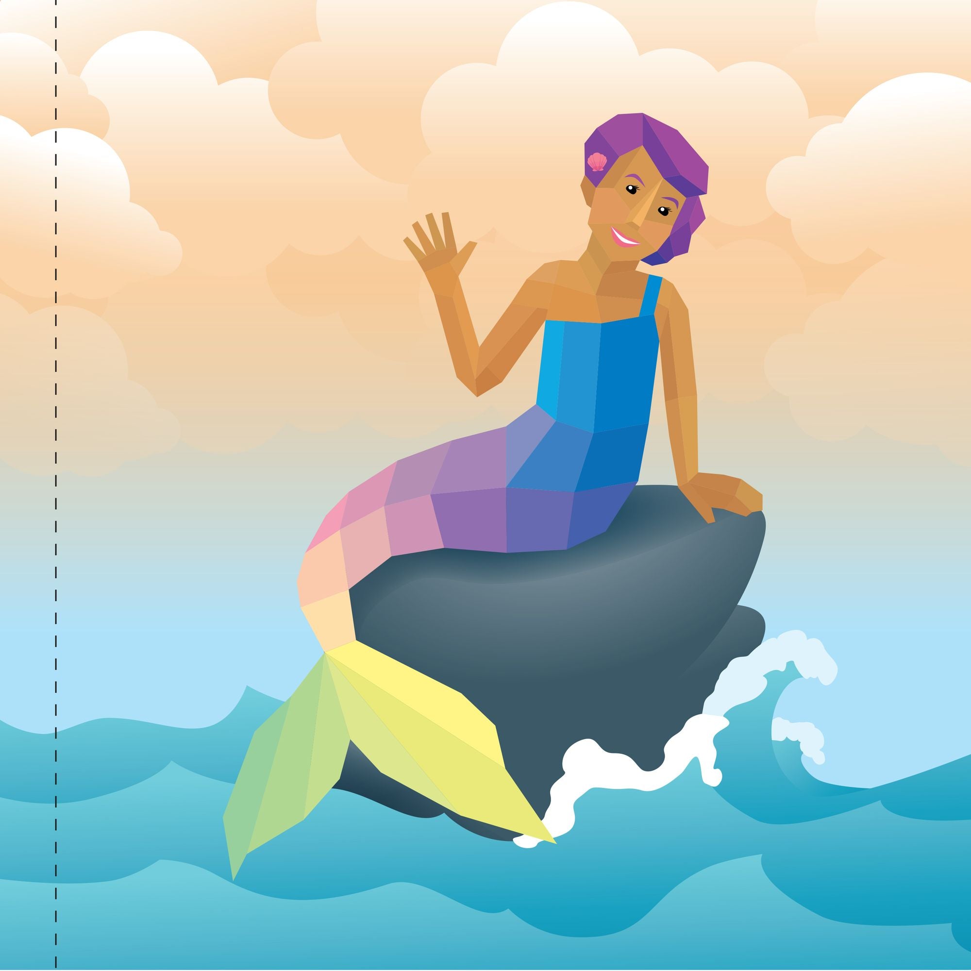 Paint by Sticker Kids: Mermaids & Magic!: Create 10 Pictures One Sticker at a Time! Includes Glitter Stickers