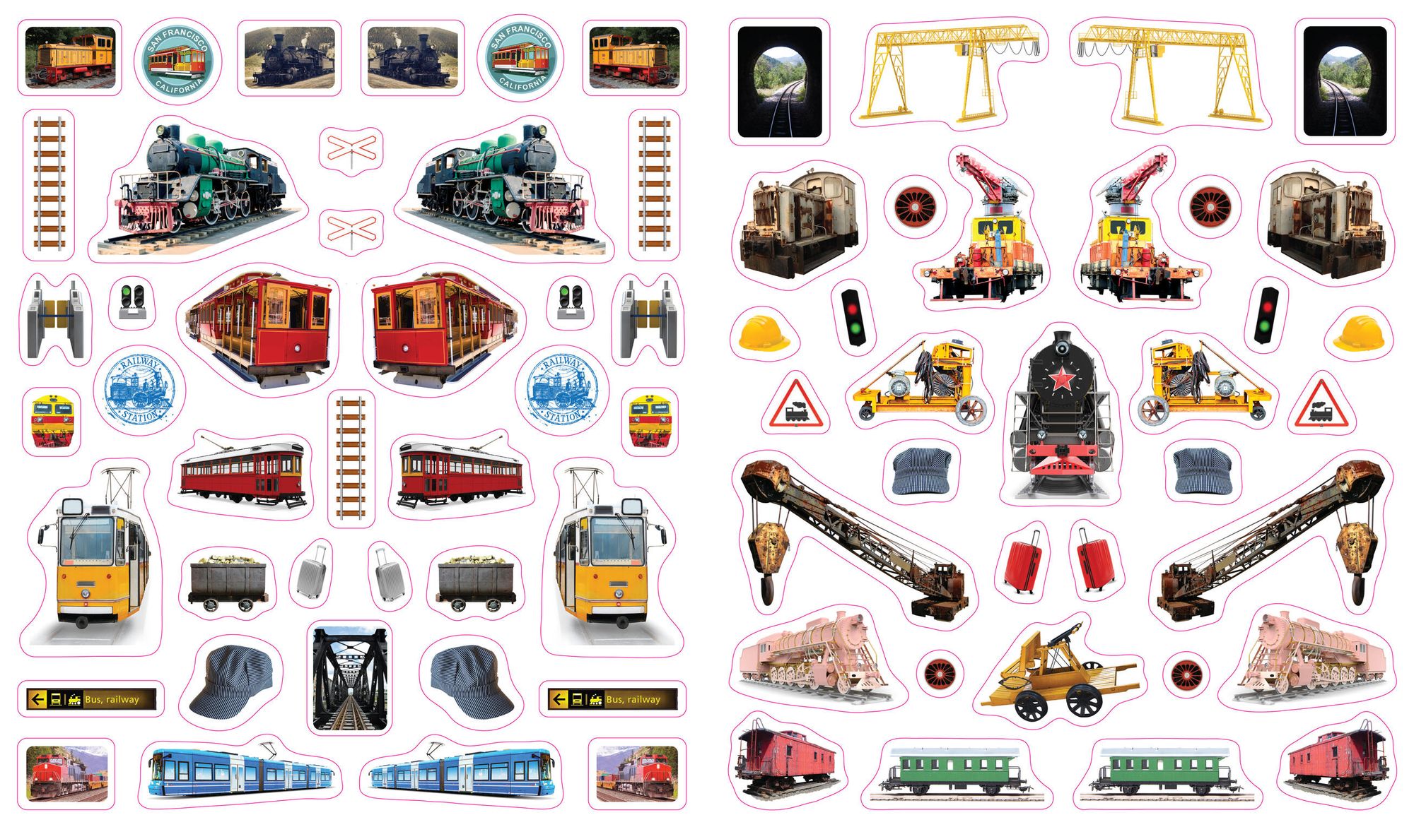 Eyelike Stickers: Trains