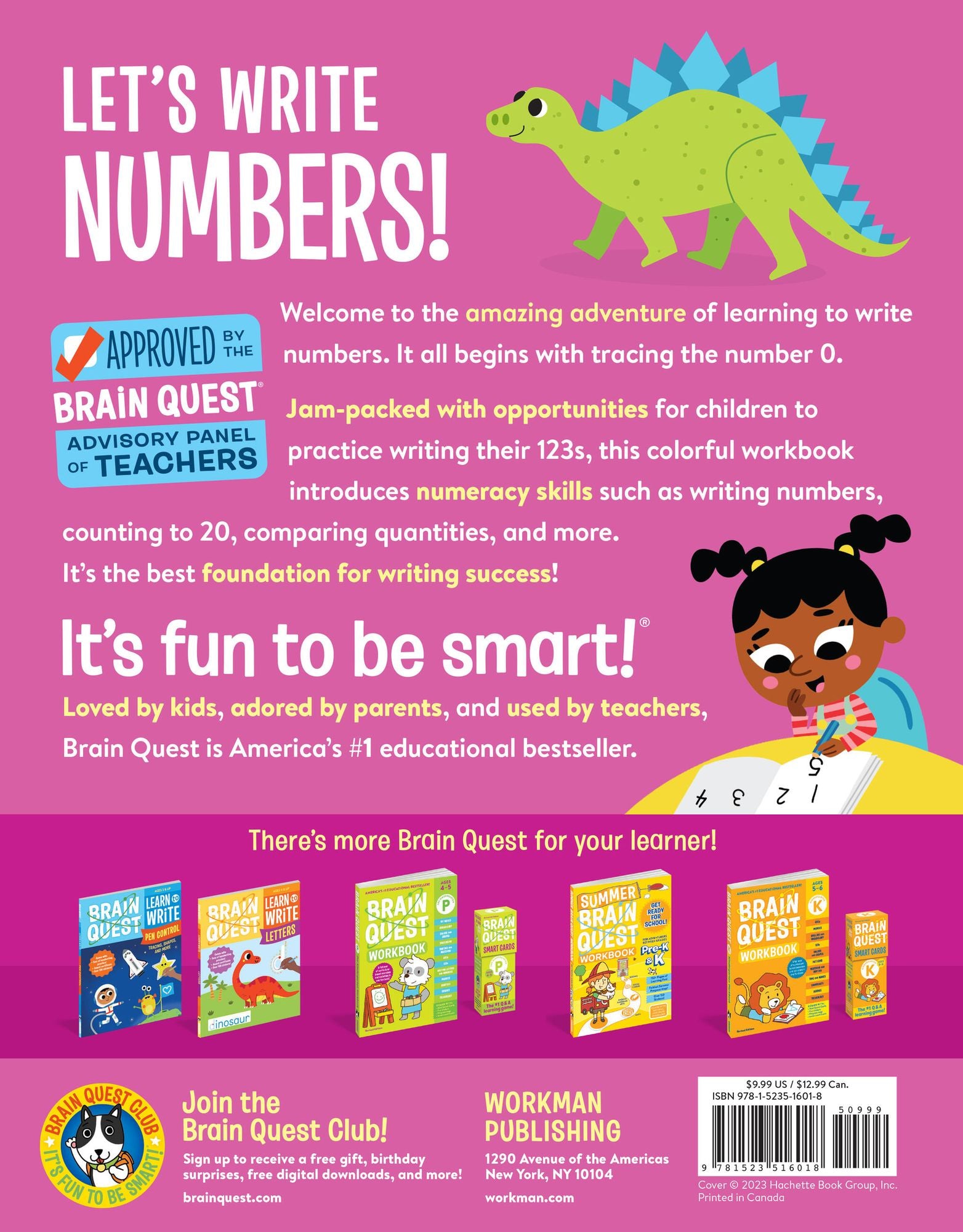 Brain Quest Learn to Write: Numbers