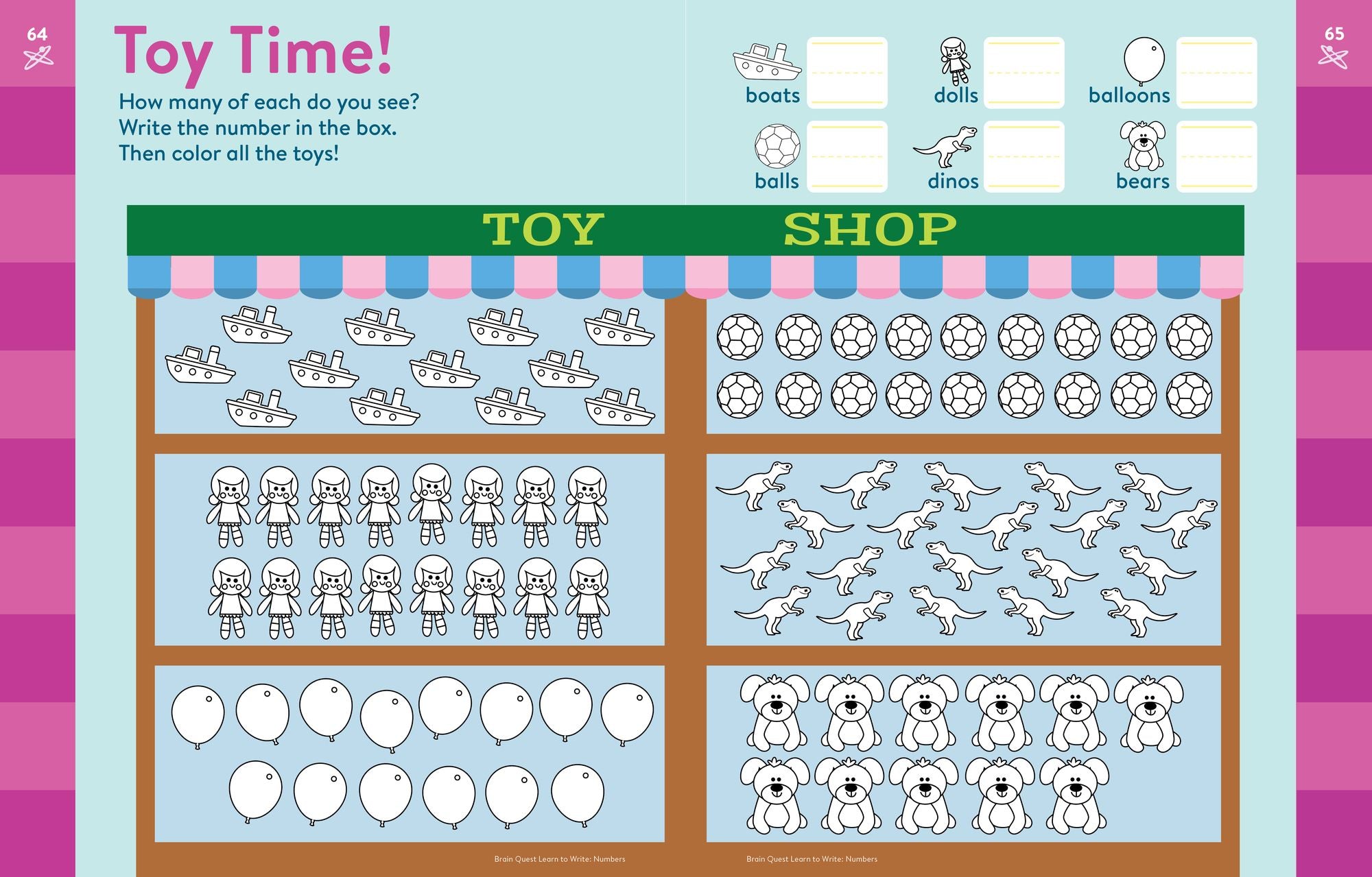 Brain Quest Learn to Write: Numbers