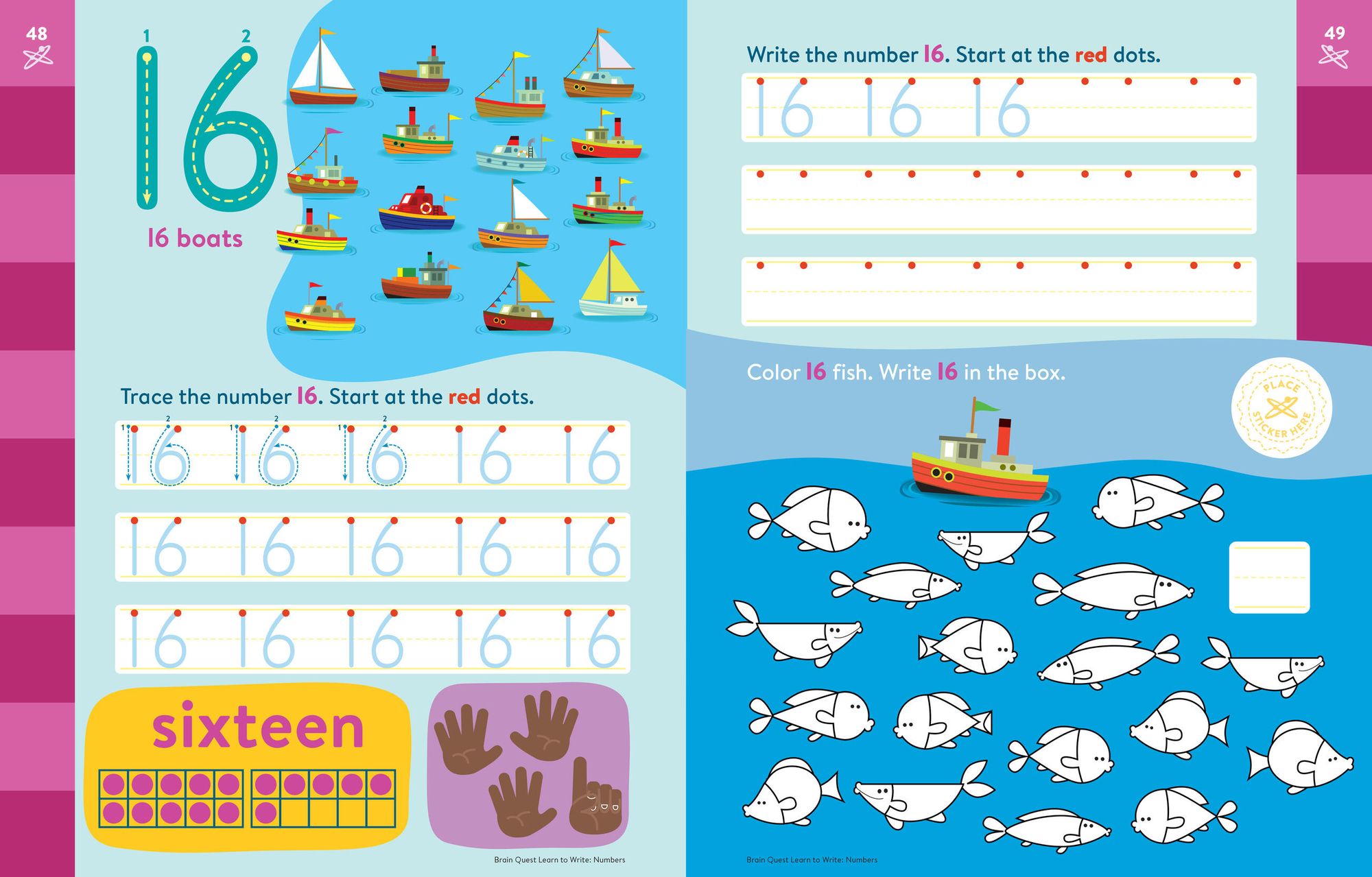 Brain Quest Learn to Write: Numbers