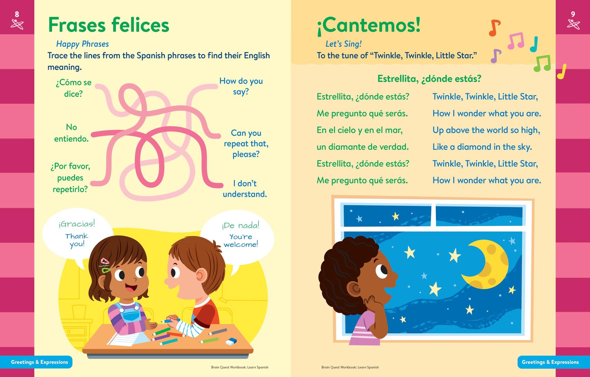 Brain Quest Workbook: Learn Spanish