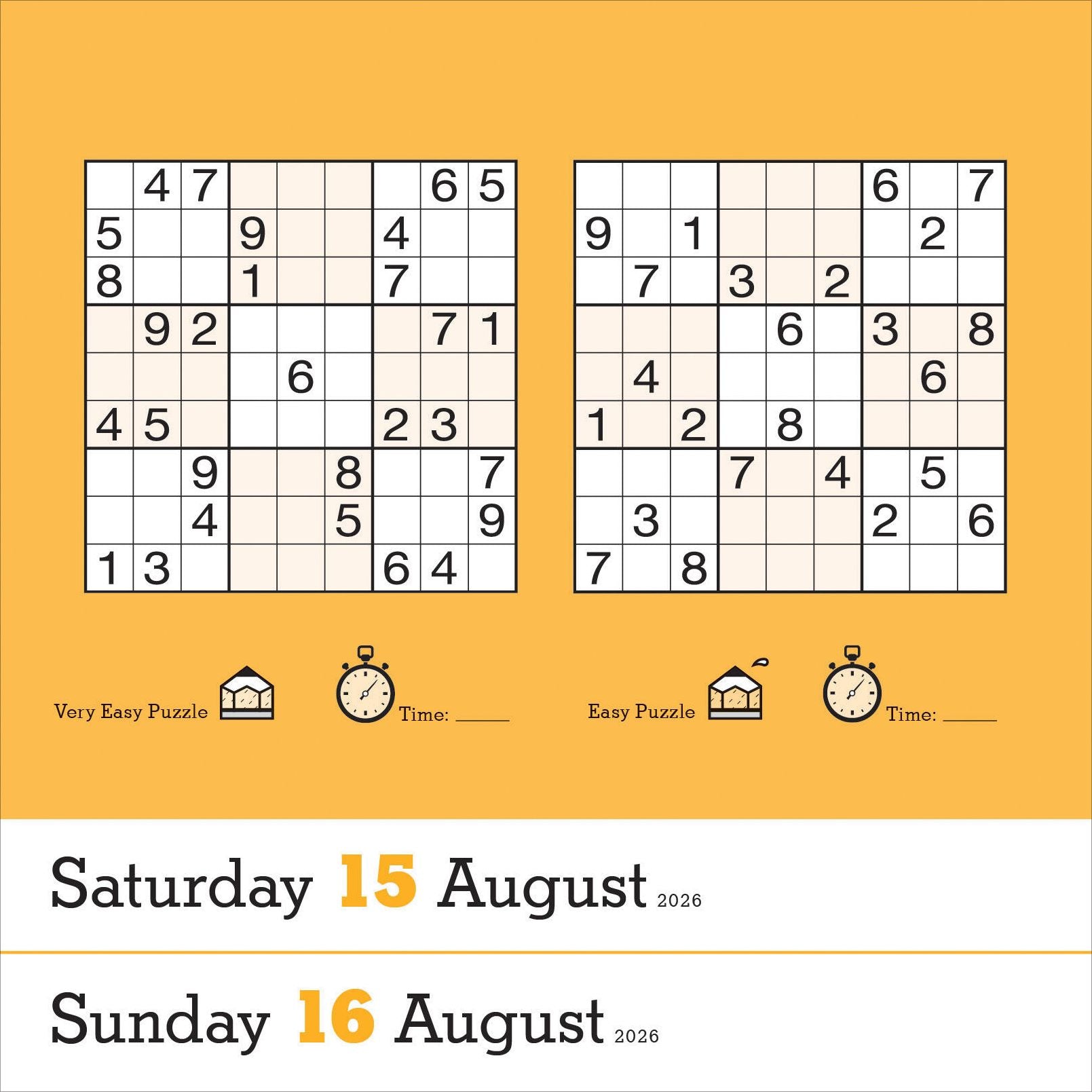 Original Sudoku Page-A-Day Calendar 2026: 365 Puzzles from the Editors at Nikoli