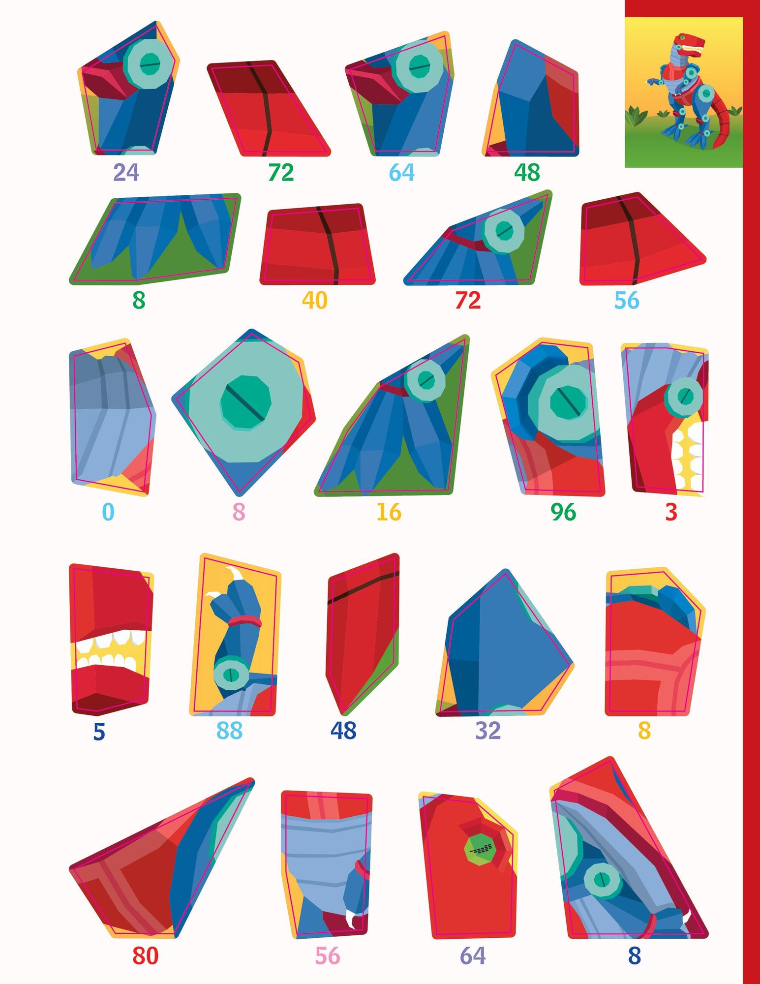 Learn by Sticker: Multiplication: Use Math to Create 10 Awesome Robots!