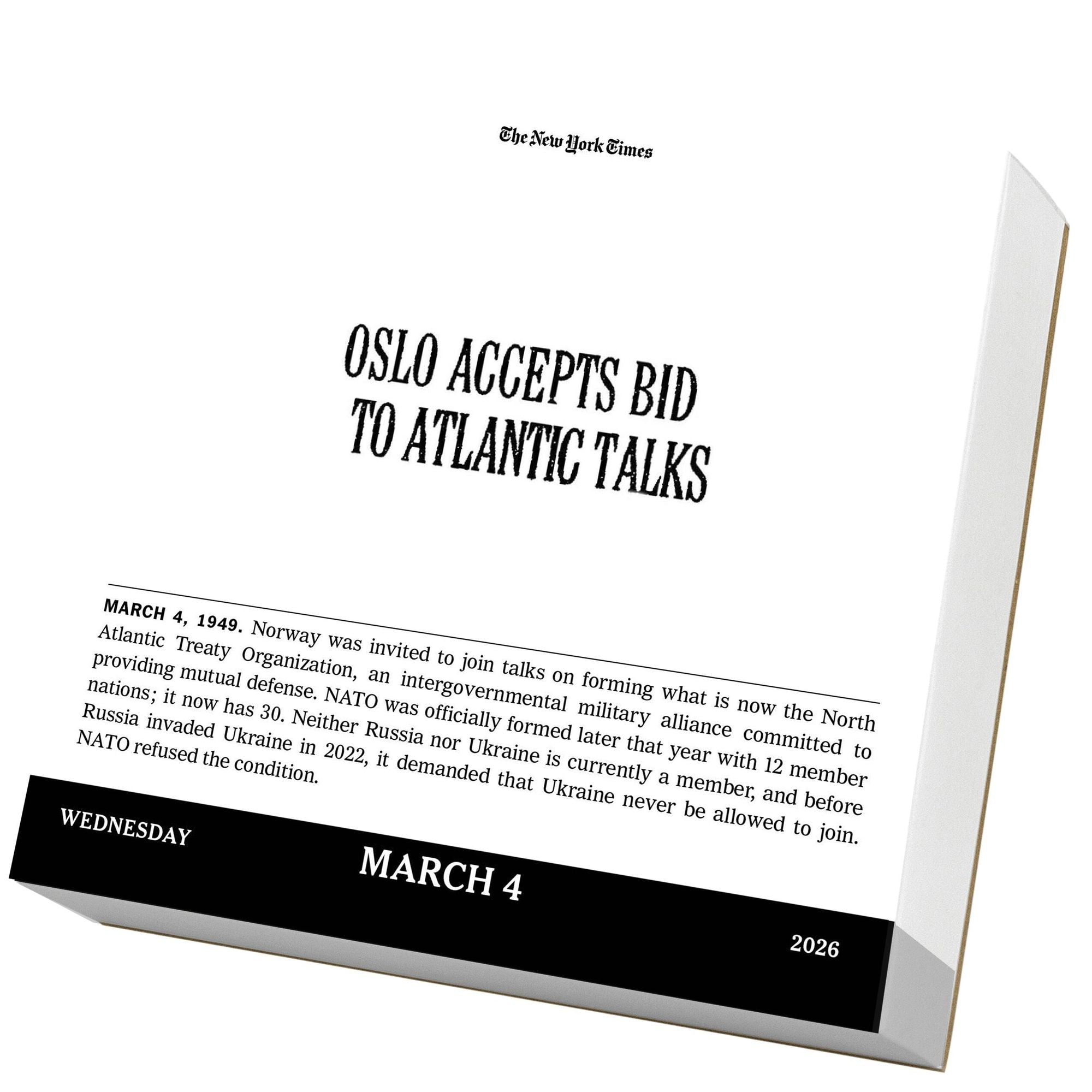 2026 New York Times Headlines in History Page-A-Day Calendar