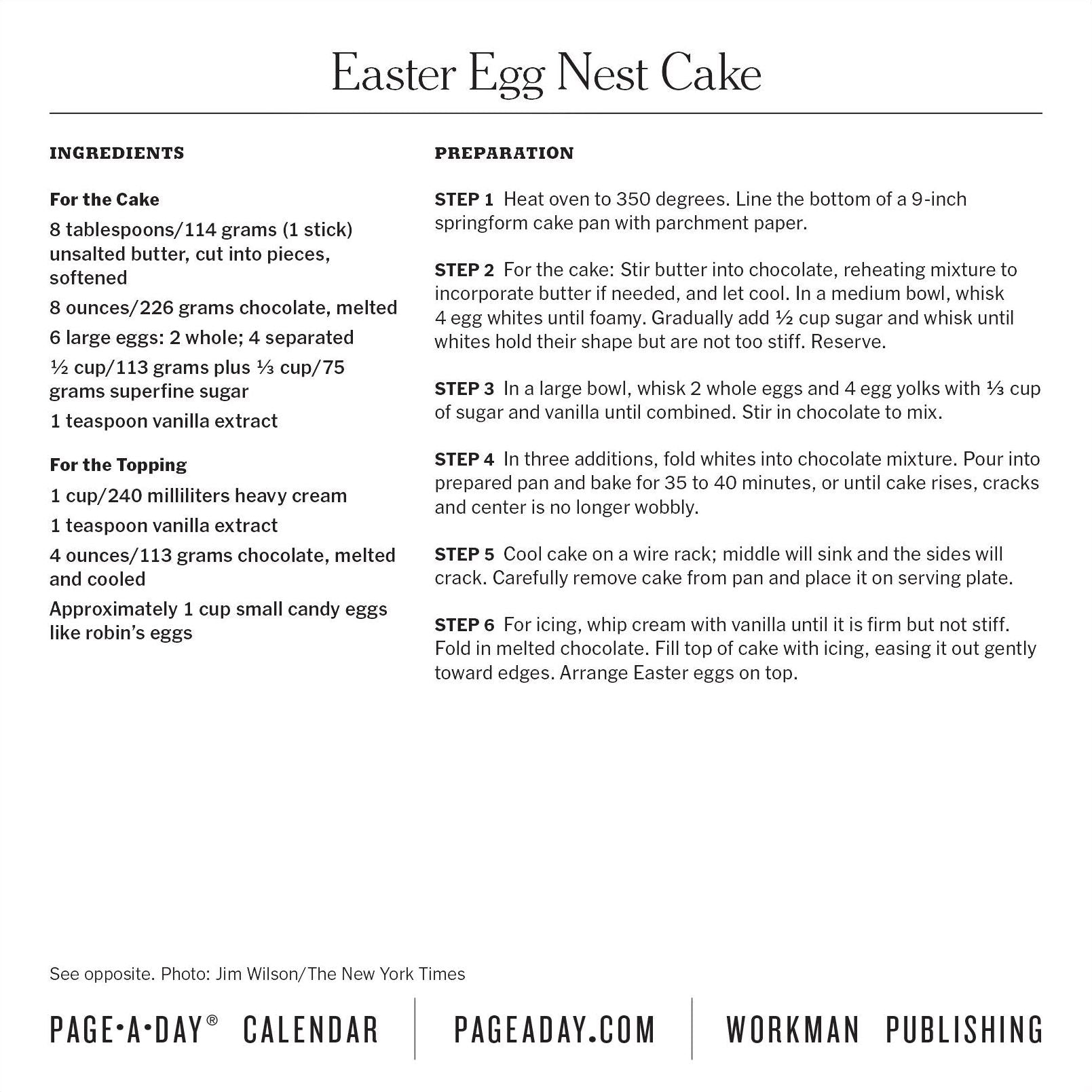 2026 New York Times Cooking Page-A-Day Calendar