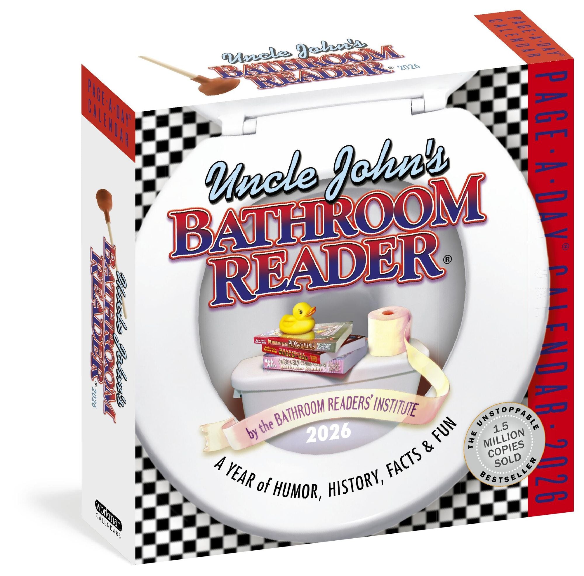 Uncle John's Bathroom Reader Page-A-Day(r) Calendar 2026: A Year of Humor, History, Facts, and Fun