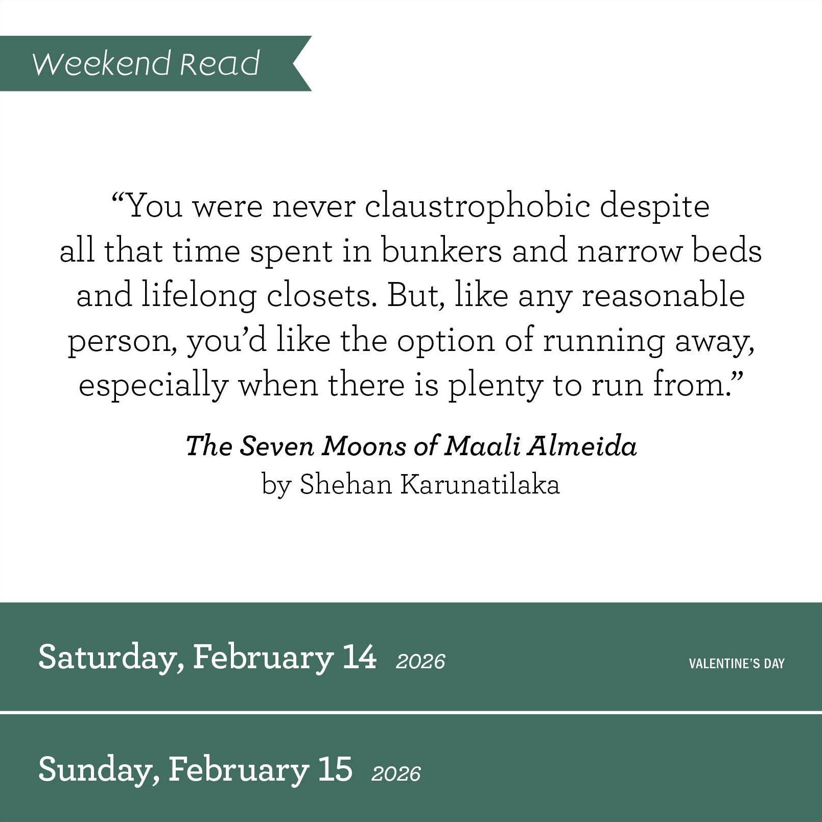 2026 Book Lover's Year Page-A-Day Calendar