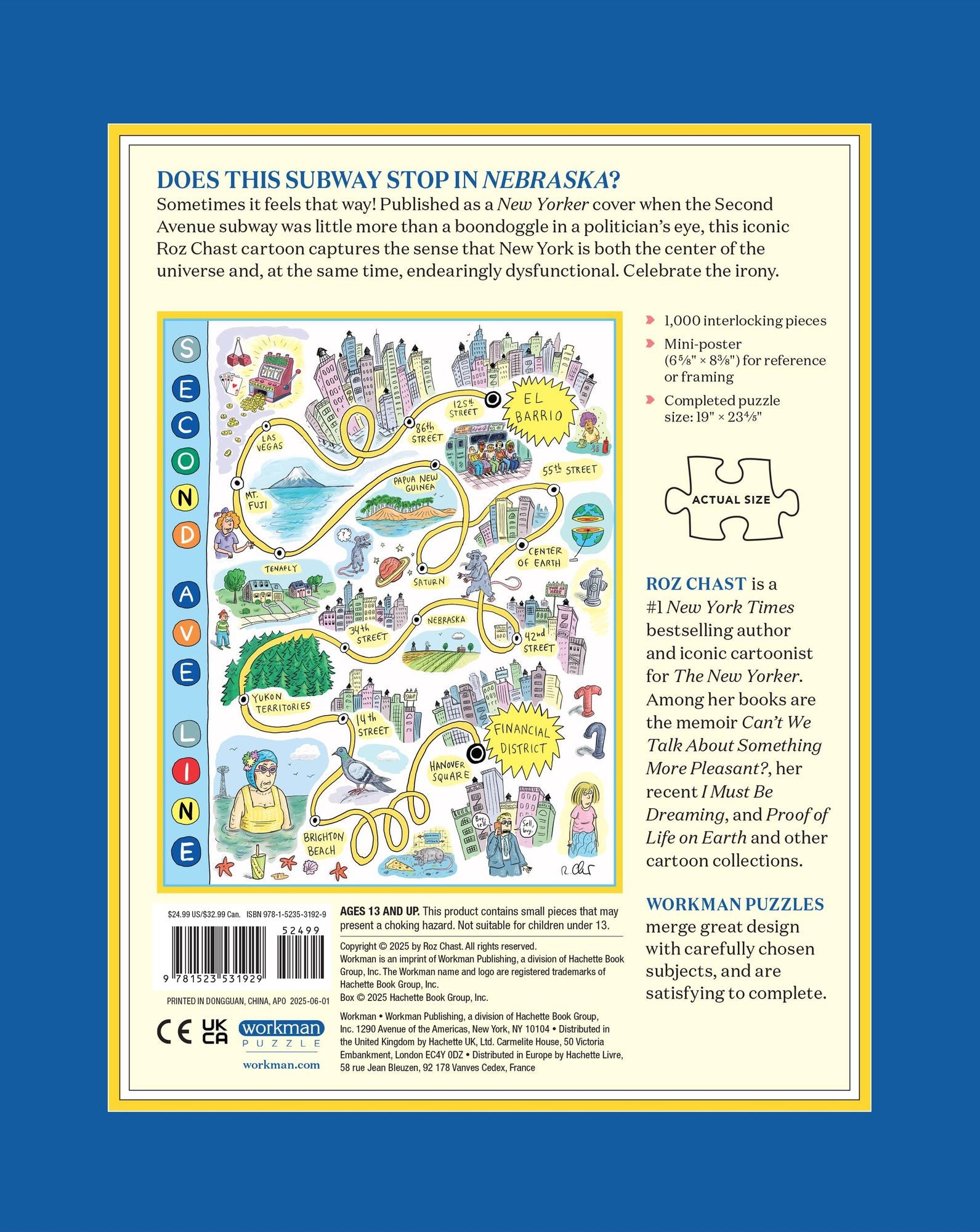 Roz Chast: Second Avenue Line 1,000-Piece Puzzle