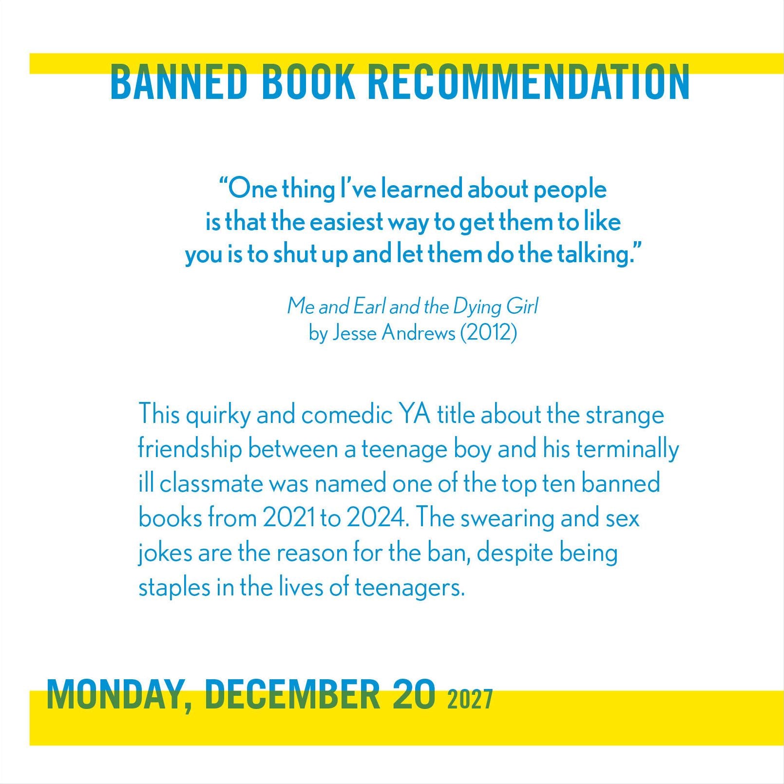 2027 I Read Banned Books Page-A-Day Calendar