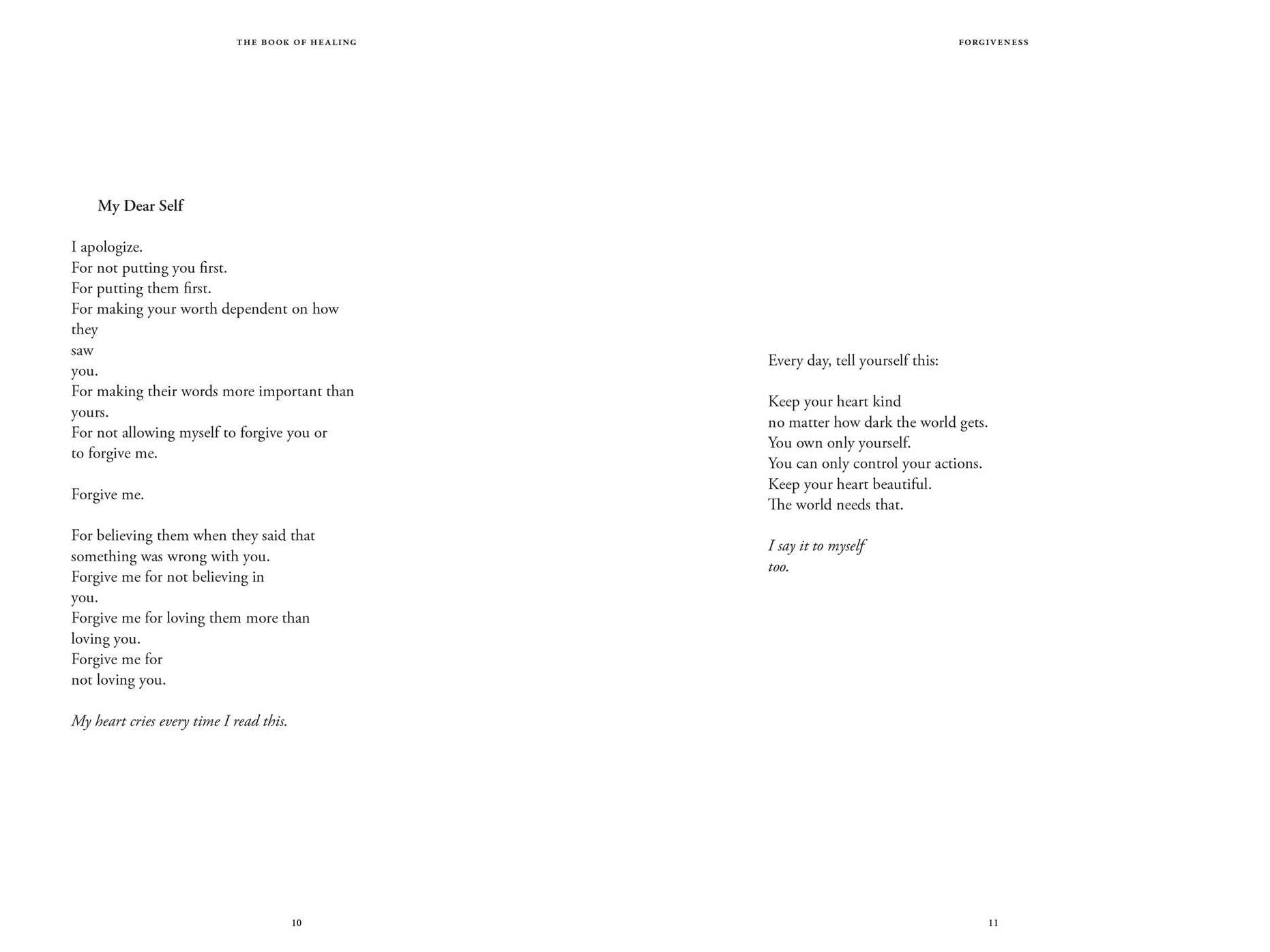 The Book of Healing: Selected Poetry and Prose