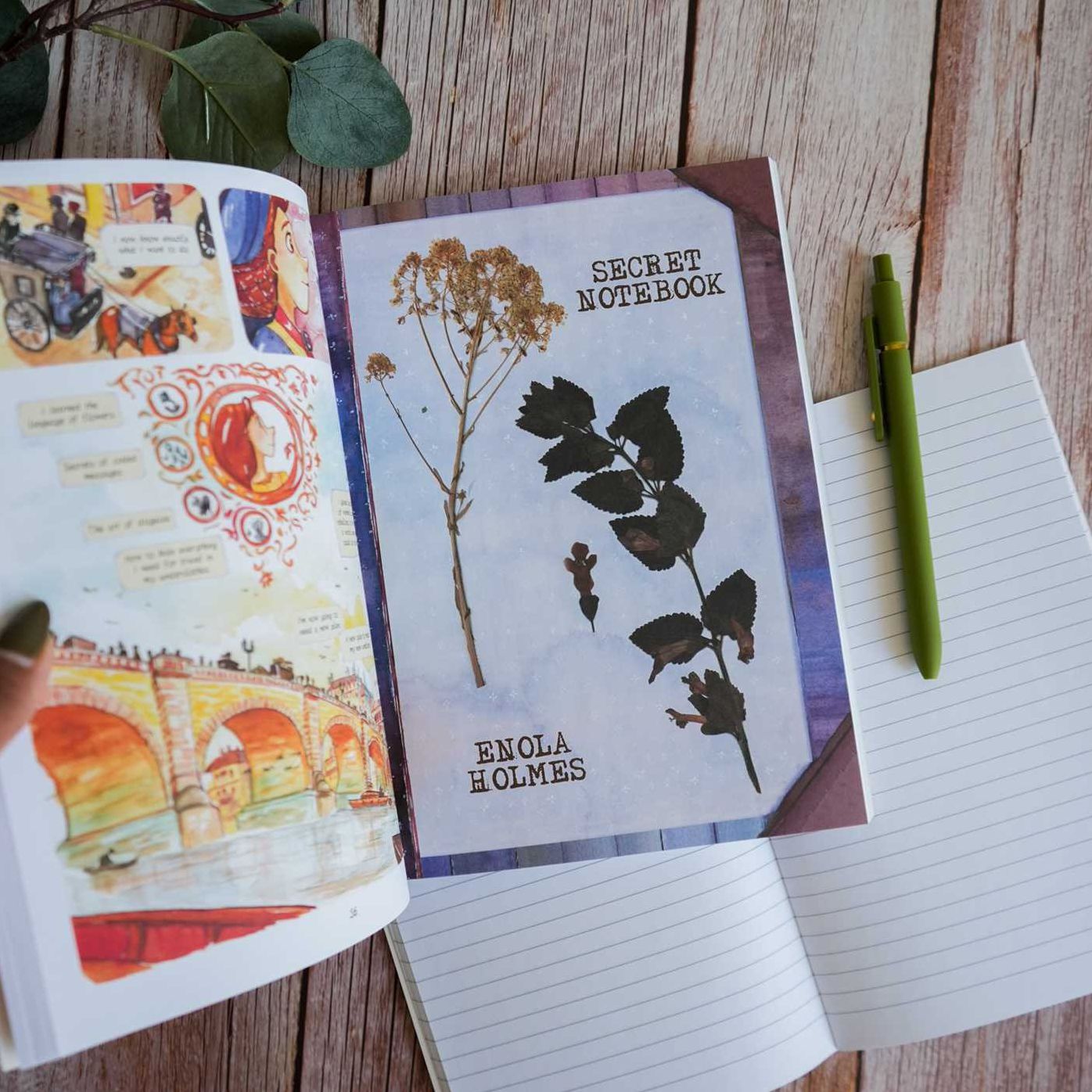 Enola Holmes: The Graphic Novels, Book One: The Case of the Missing Marquess, The Case of the Left-Handed Lady, and The Case of the Bizarre Bouquets