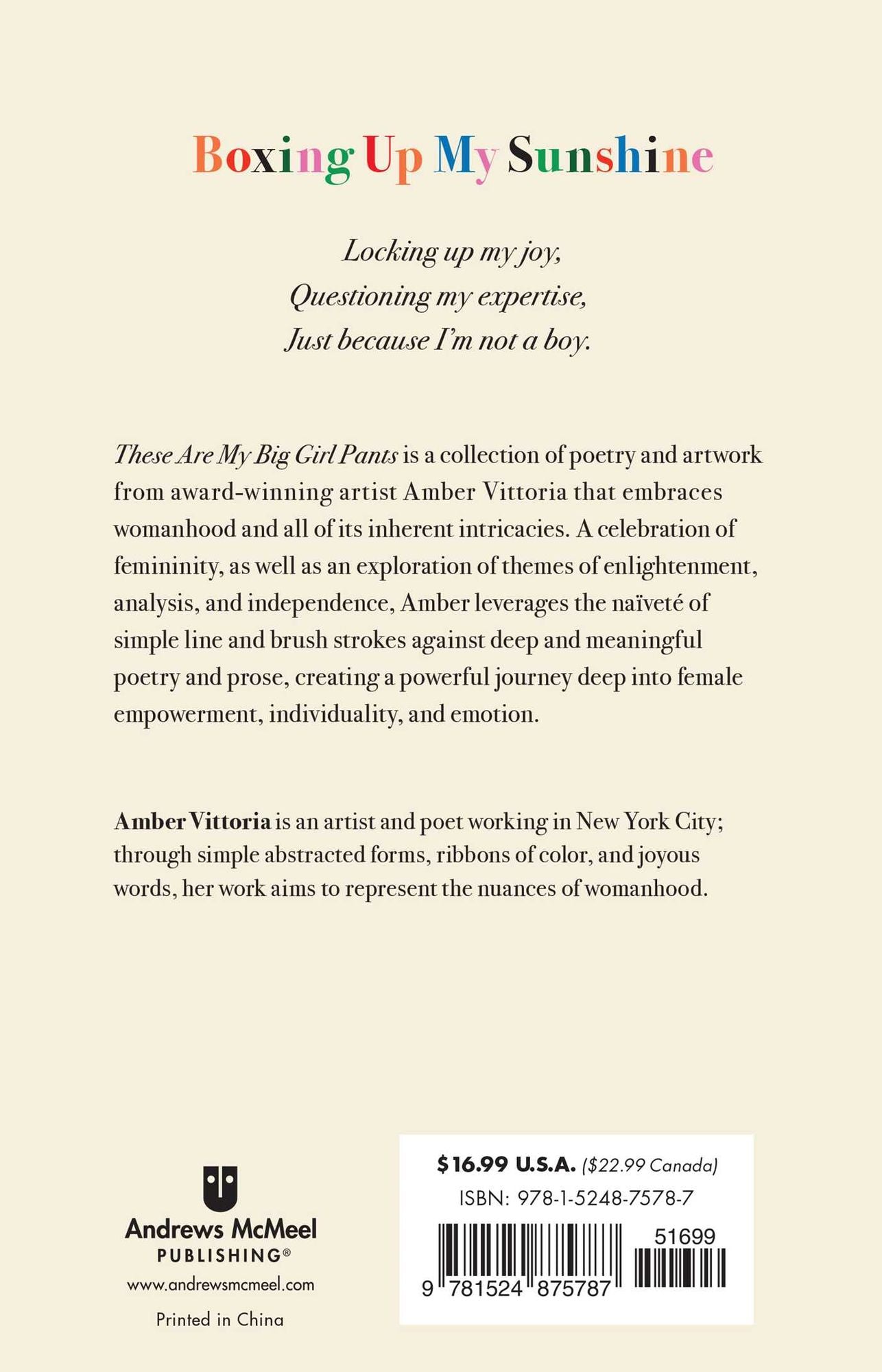 These Are My Big Girl Pants: Poetry and Paintings on Womanhood